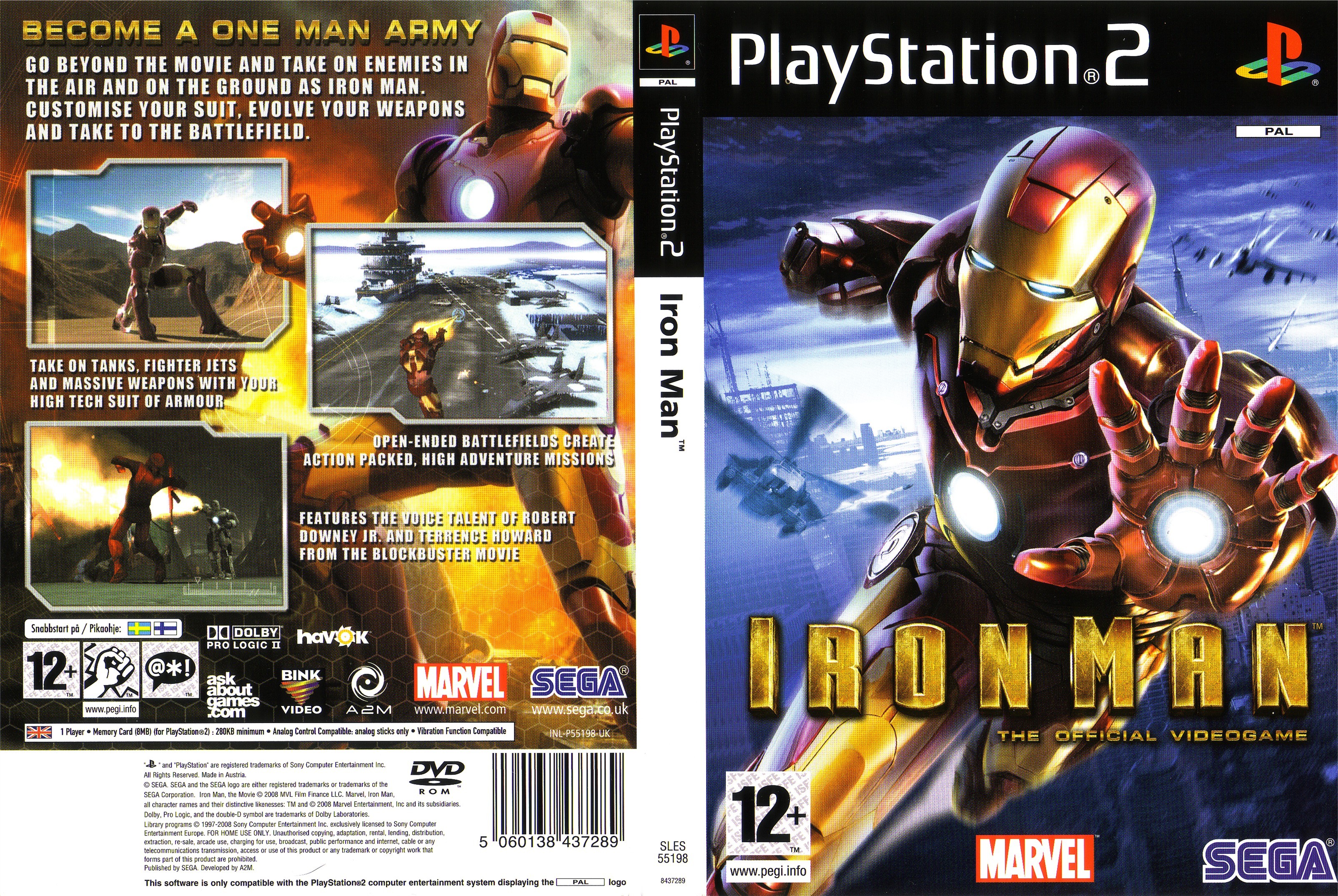 Iron Man PS2 cover