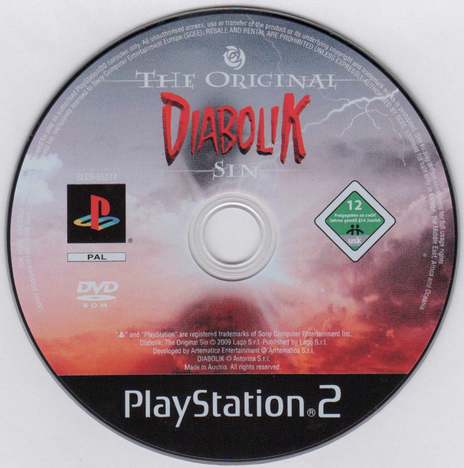 Diabolik - The Original Sin PSX cover