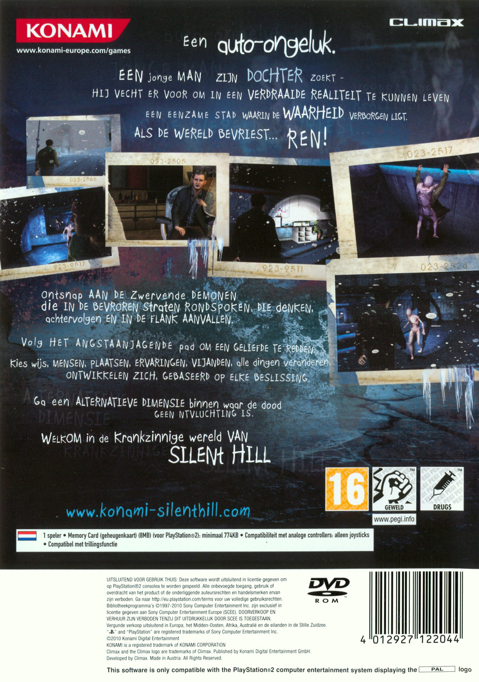 Silent Hill - Shattered Memories PS2 cover
