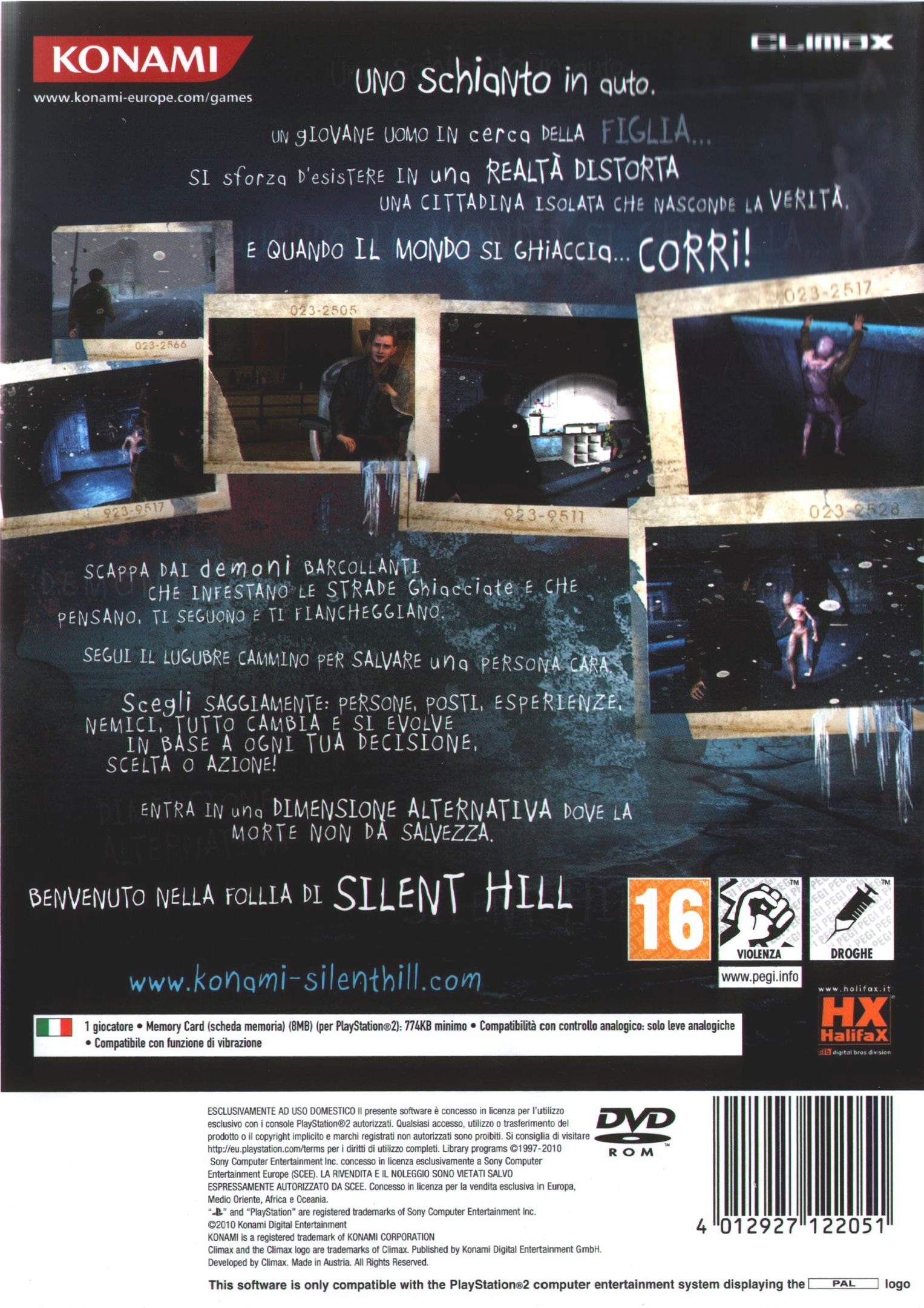 Silent Hill - Shattered Memories PS2 cover