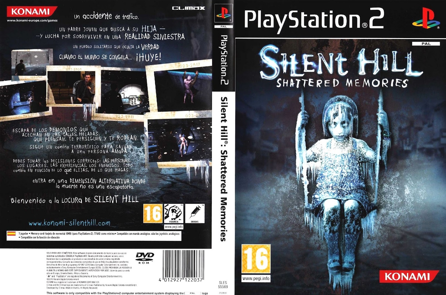 Silent Hill - Shattered Memories PS2 cover