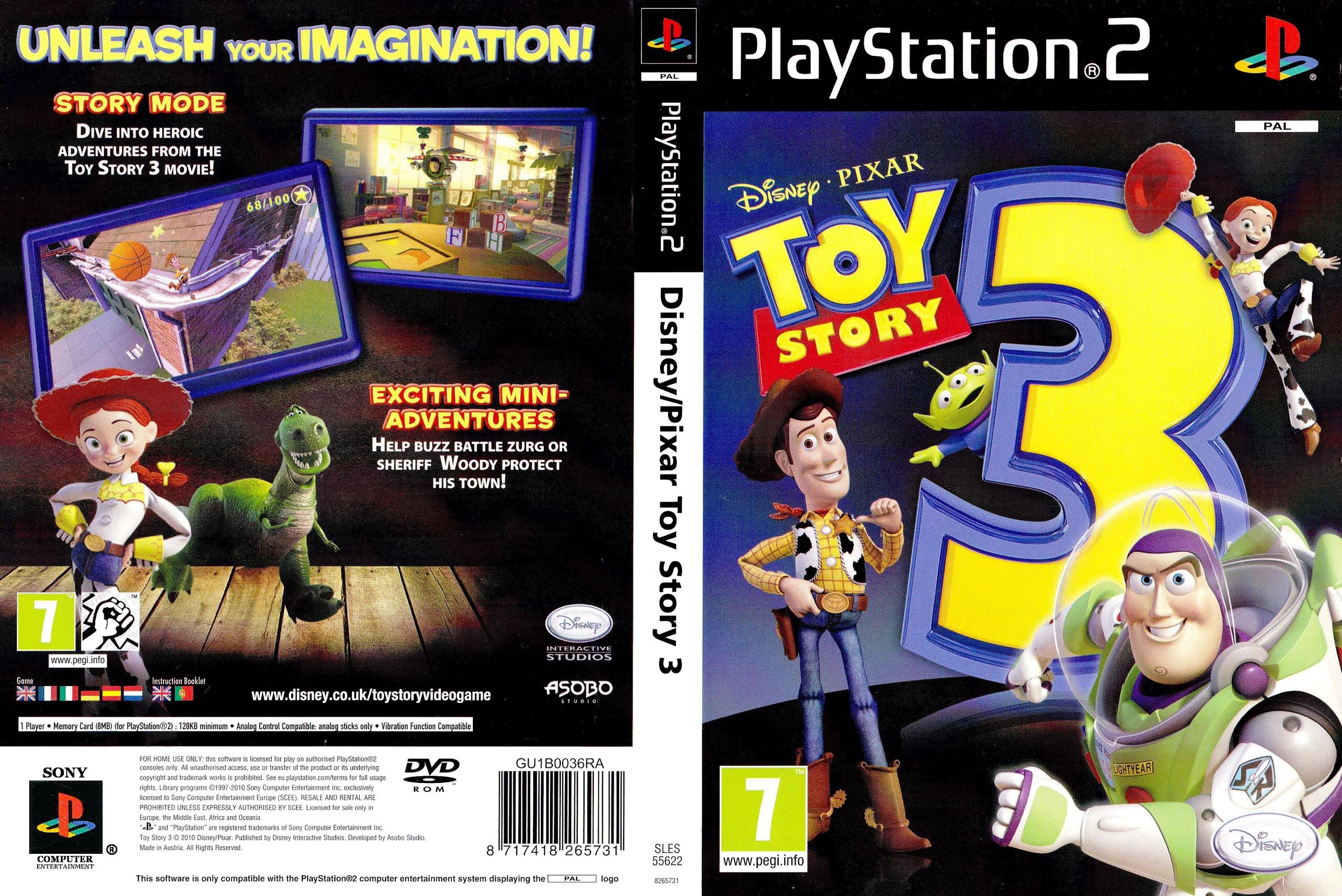 Disney's Pixar - Toy Story 3 PSX cover