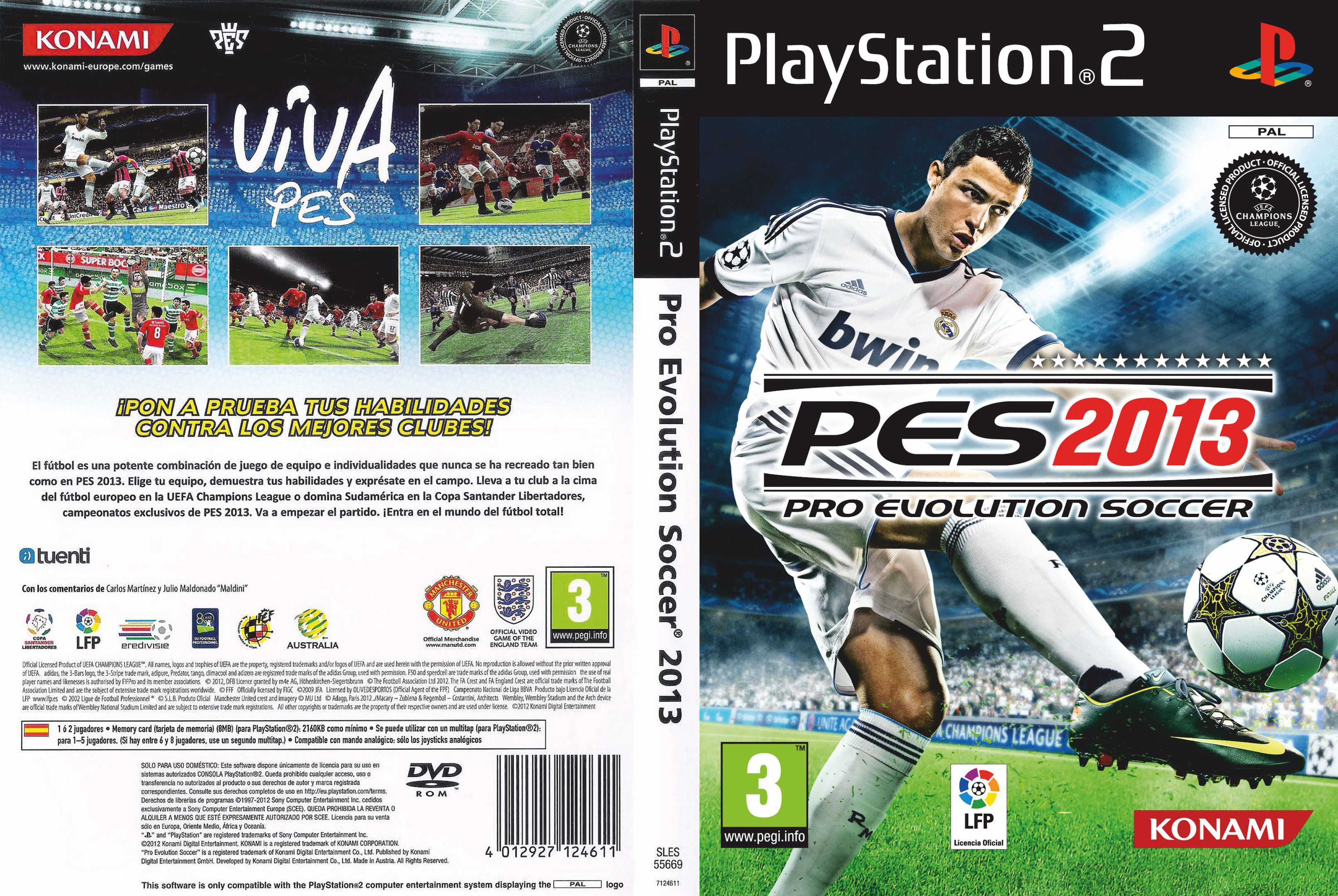 Pro Evolution Soccer 2013 PSX 2 cover