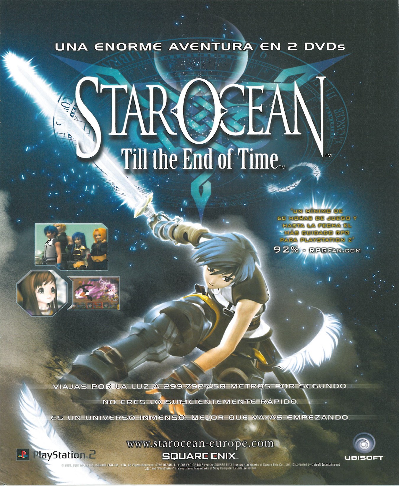 Star Ocean - Till the End of Time PSX cover