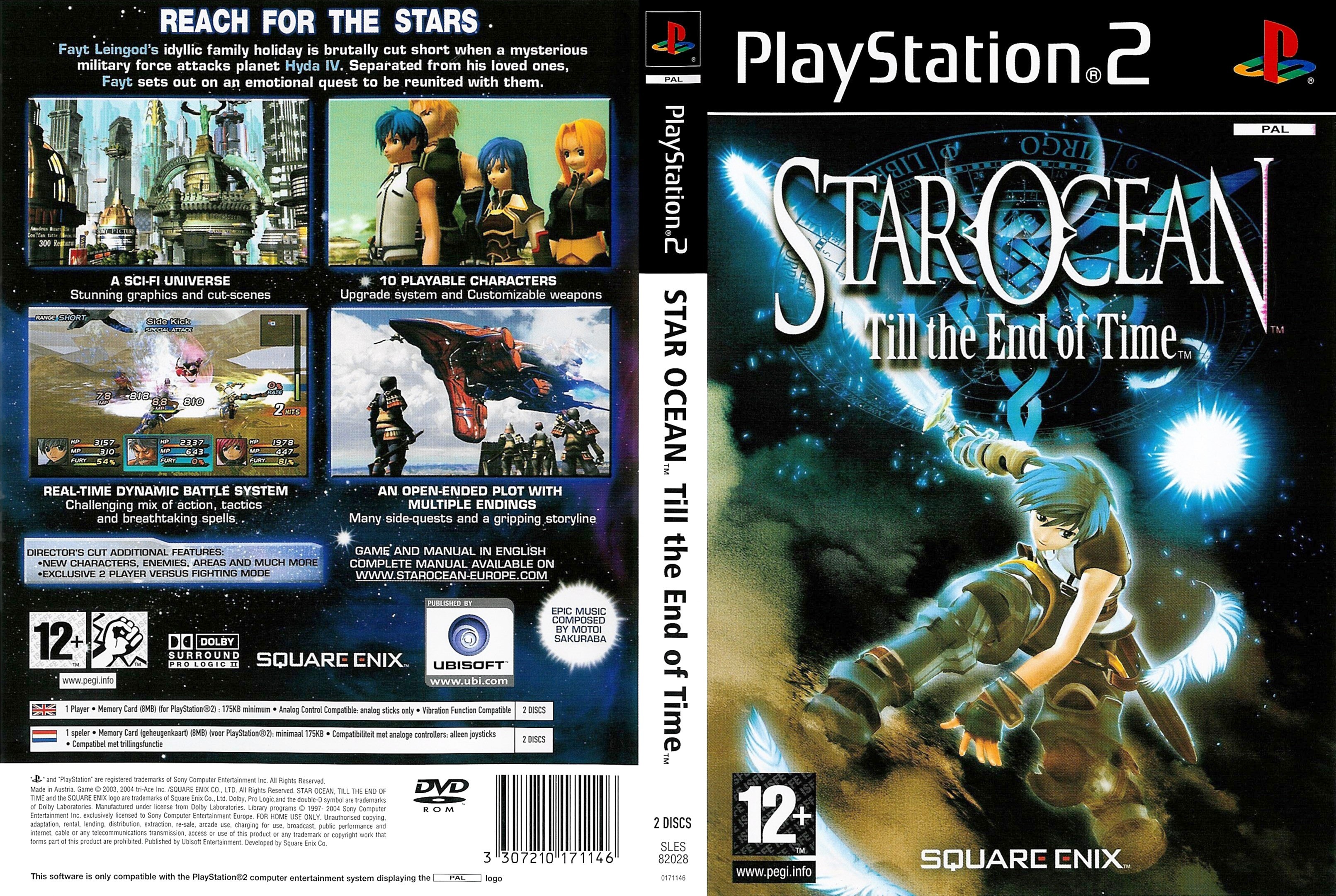 Star Ocean - Till the End of Time PSX cover