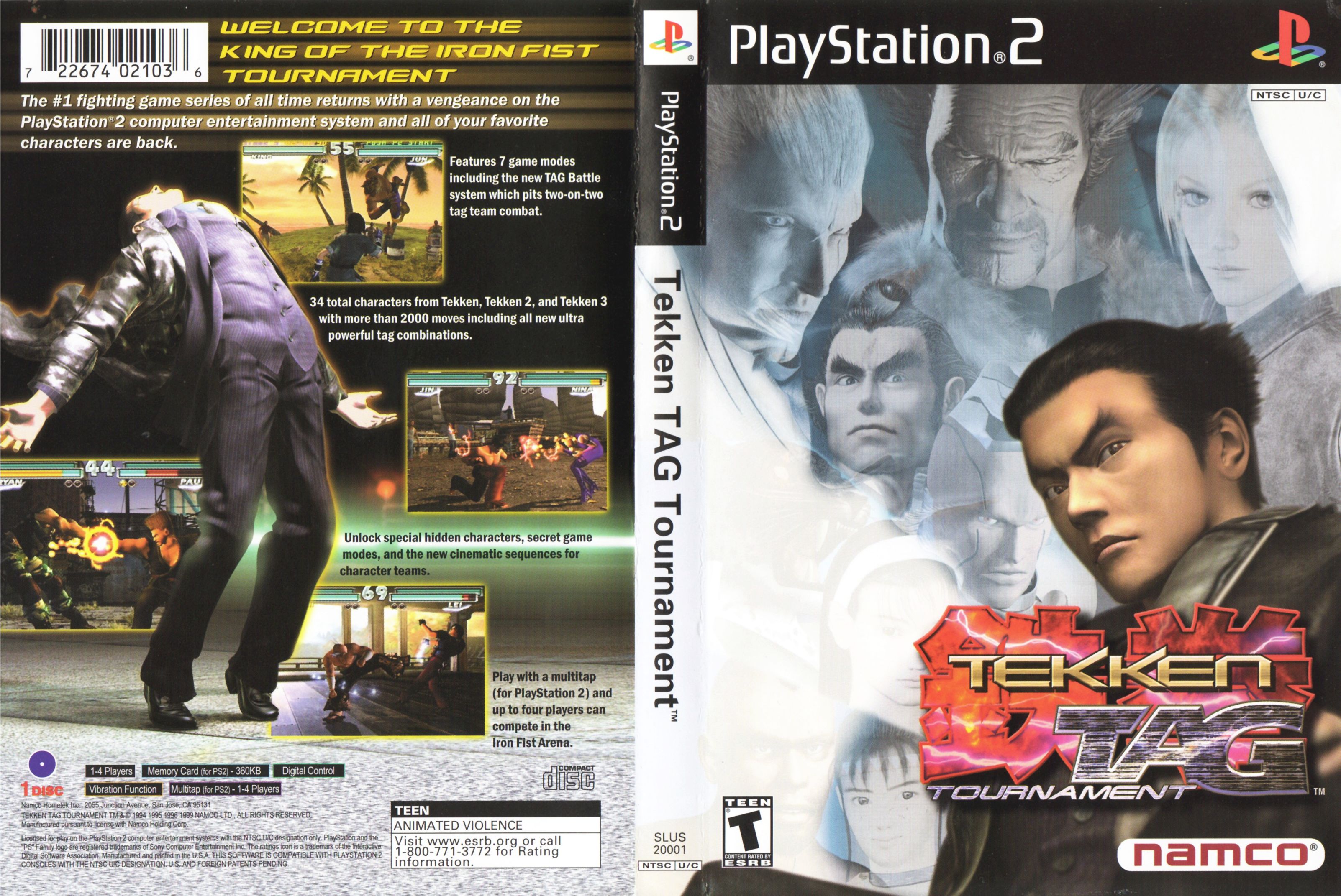 Tekken Tag Tournament PS2 cover