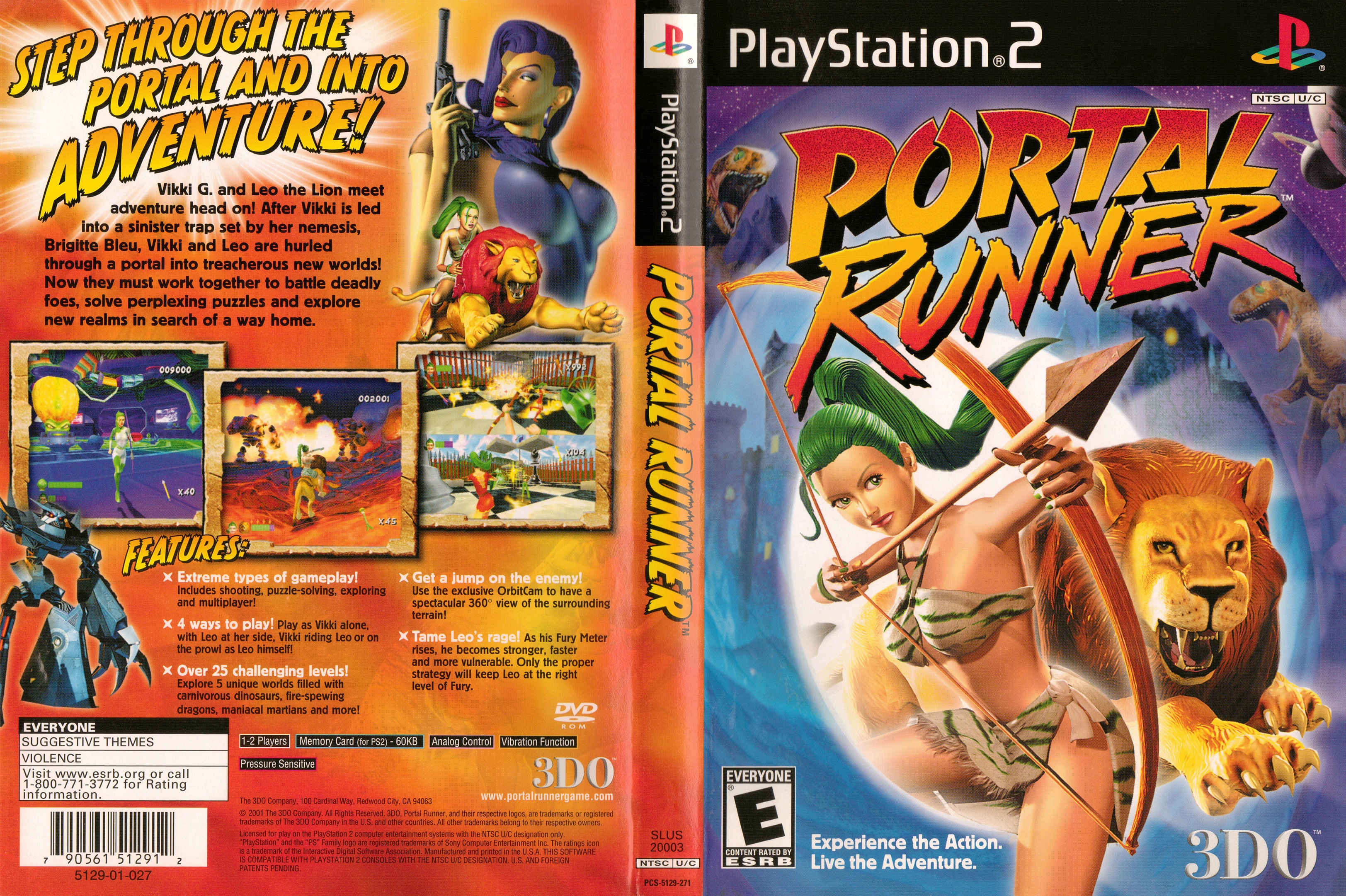 Portal Runner PS2 cover
