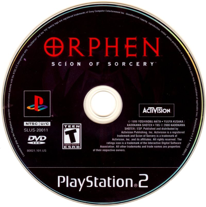 Orphen - Scion of Sorcery PS2 cover
