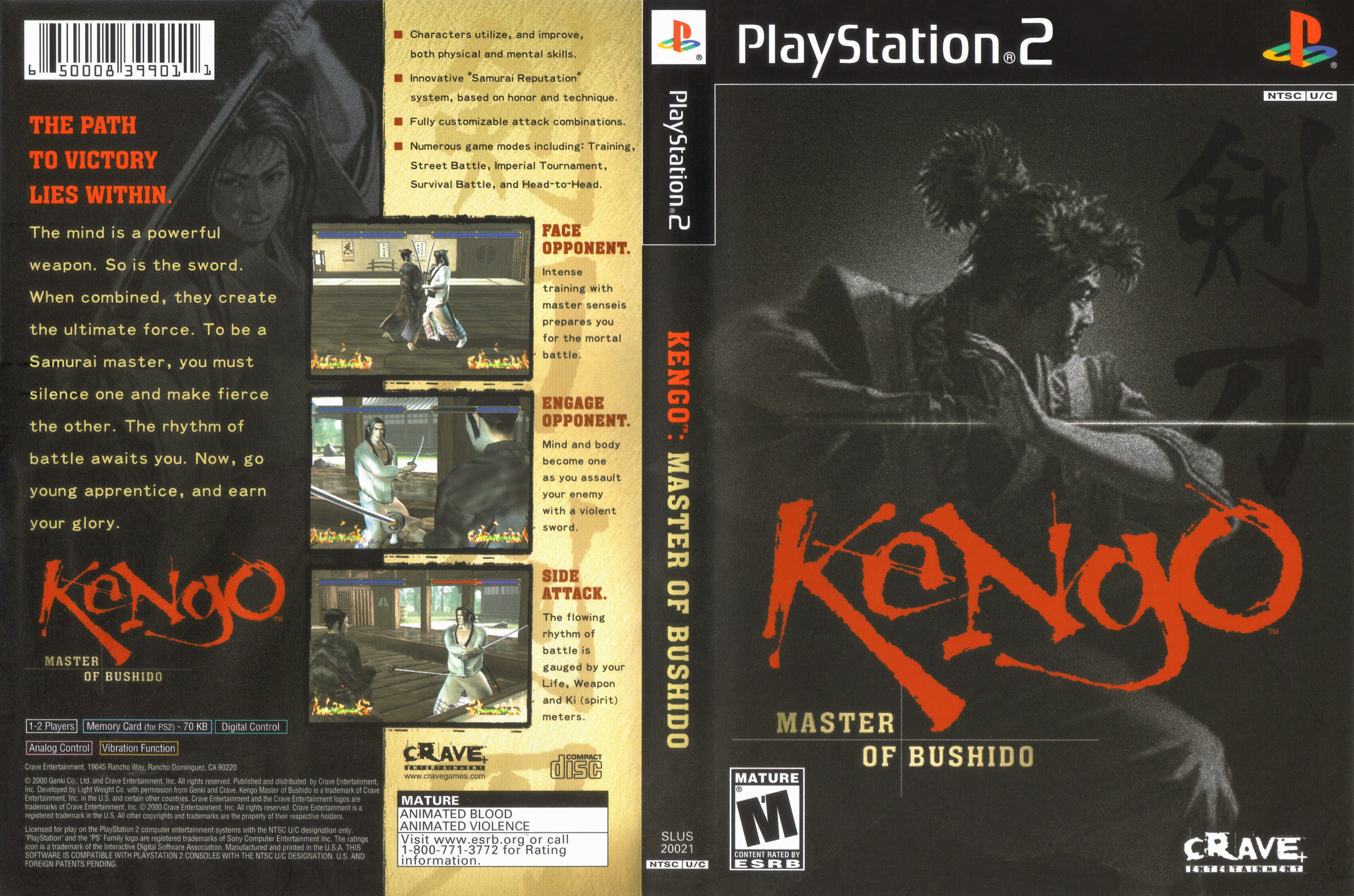 Kengo - Master of Bushido PS2 cover