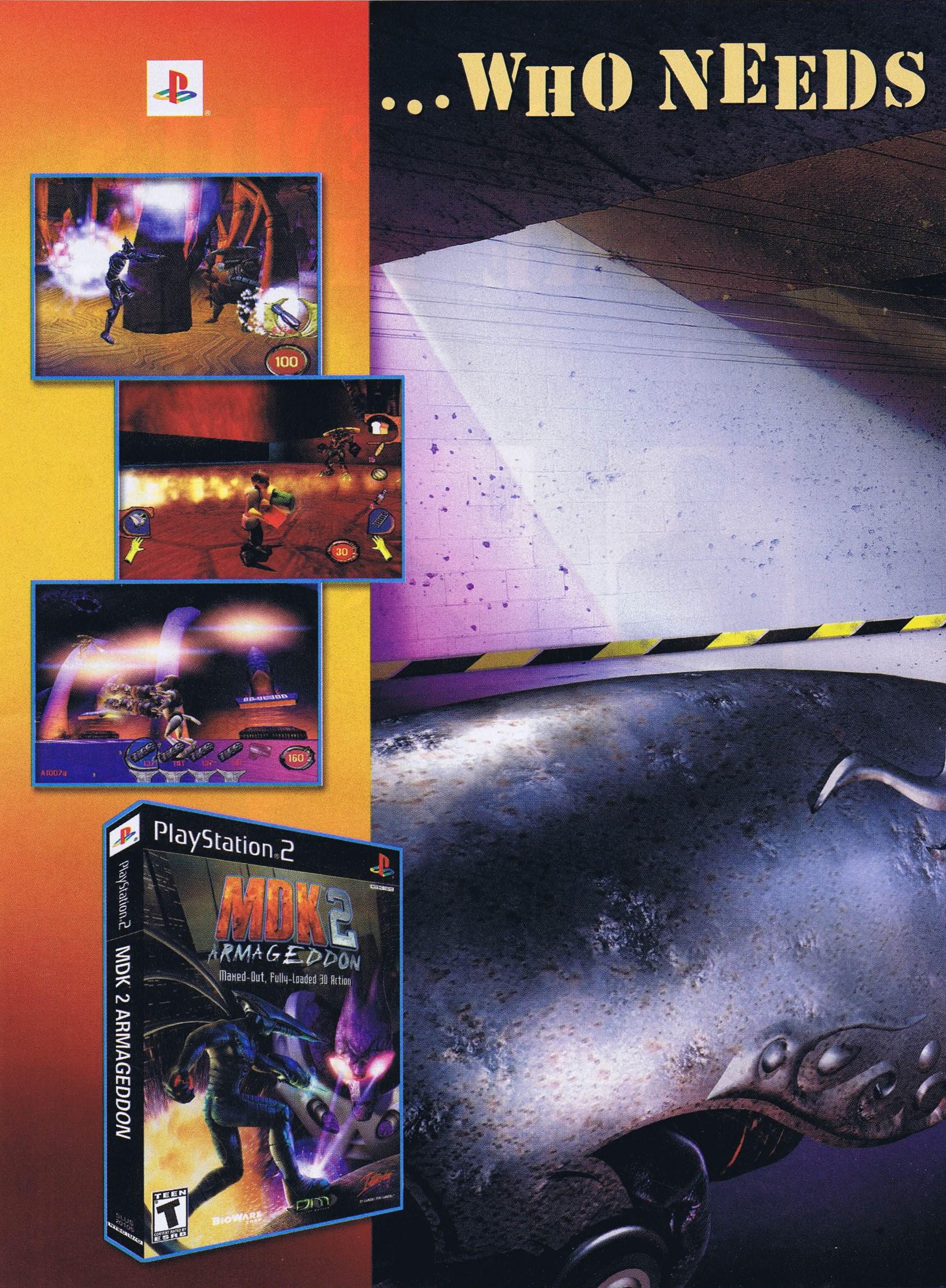 MDK 2 - Armageddon PS2 cover