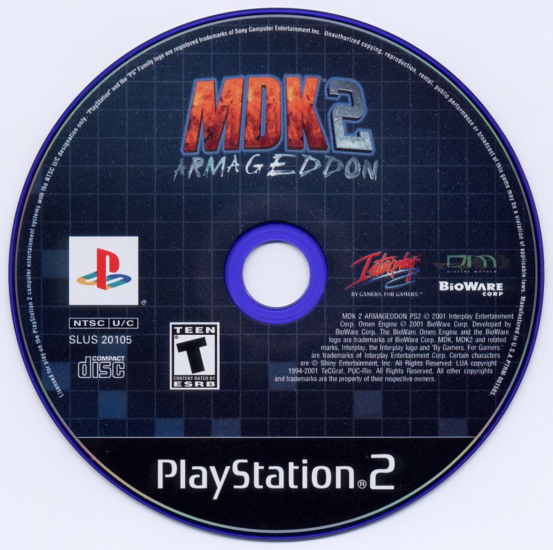 MDK 2 - Armageddon PS2 cover