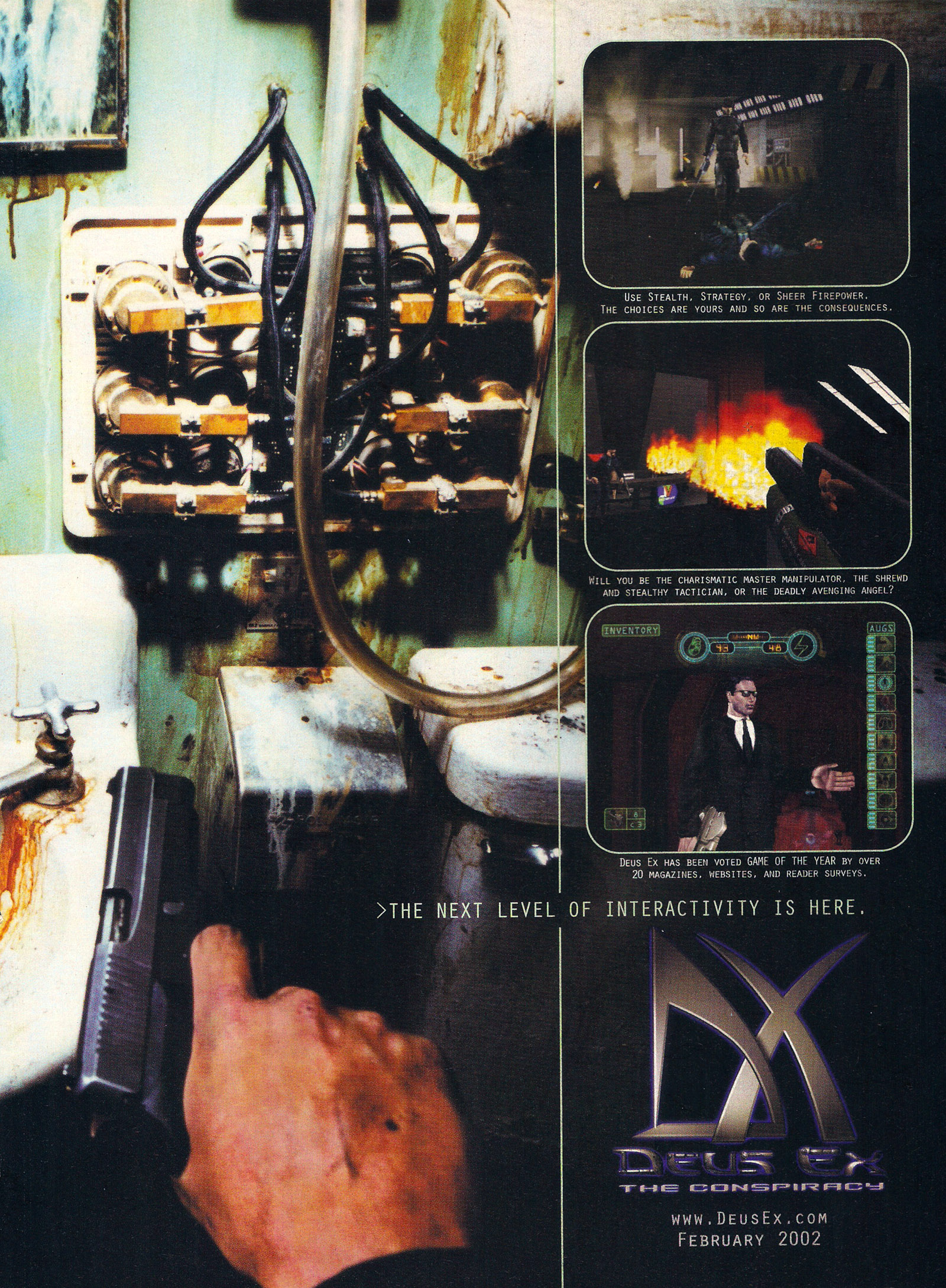 Deus Ex - The Conspiracy PS2 cover