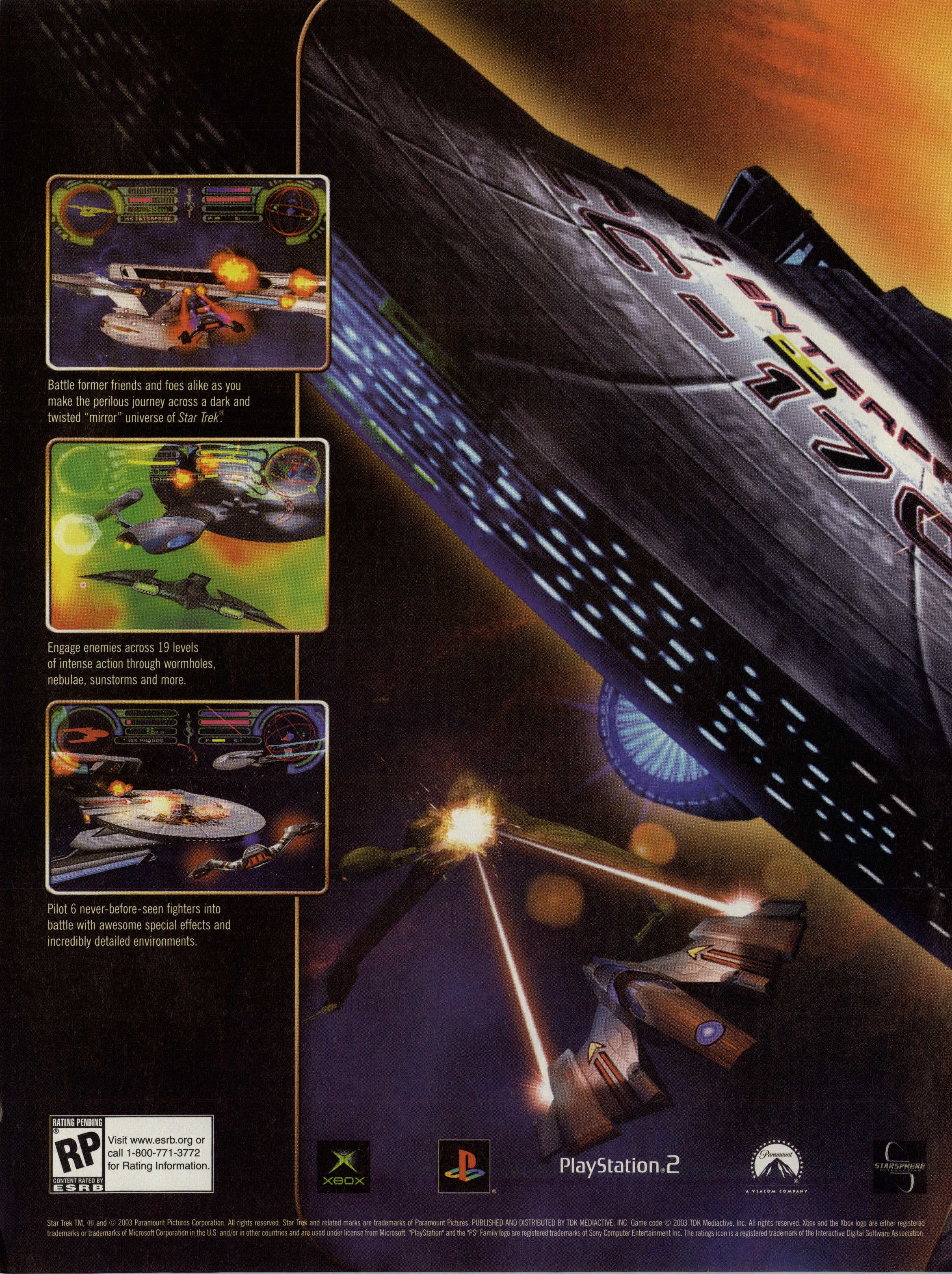 Star Trek - Shattered universe PS2 cover