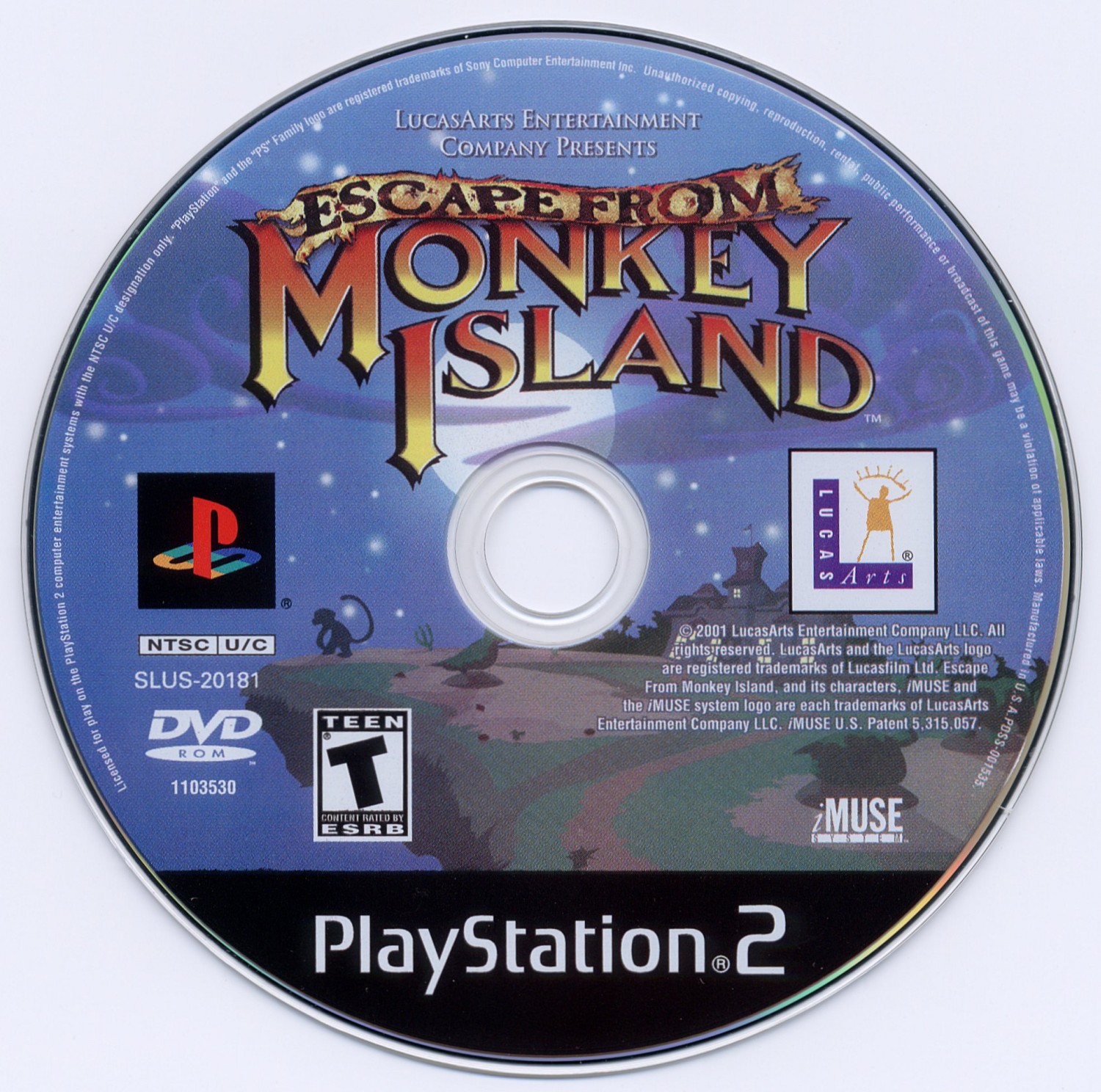 Escape from Monkey Island PSX cover