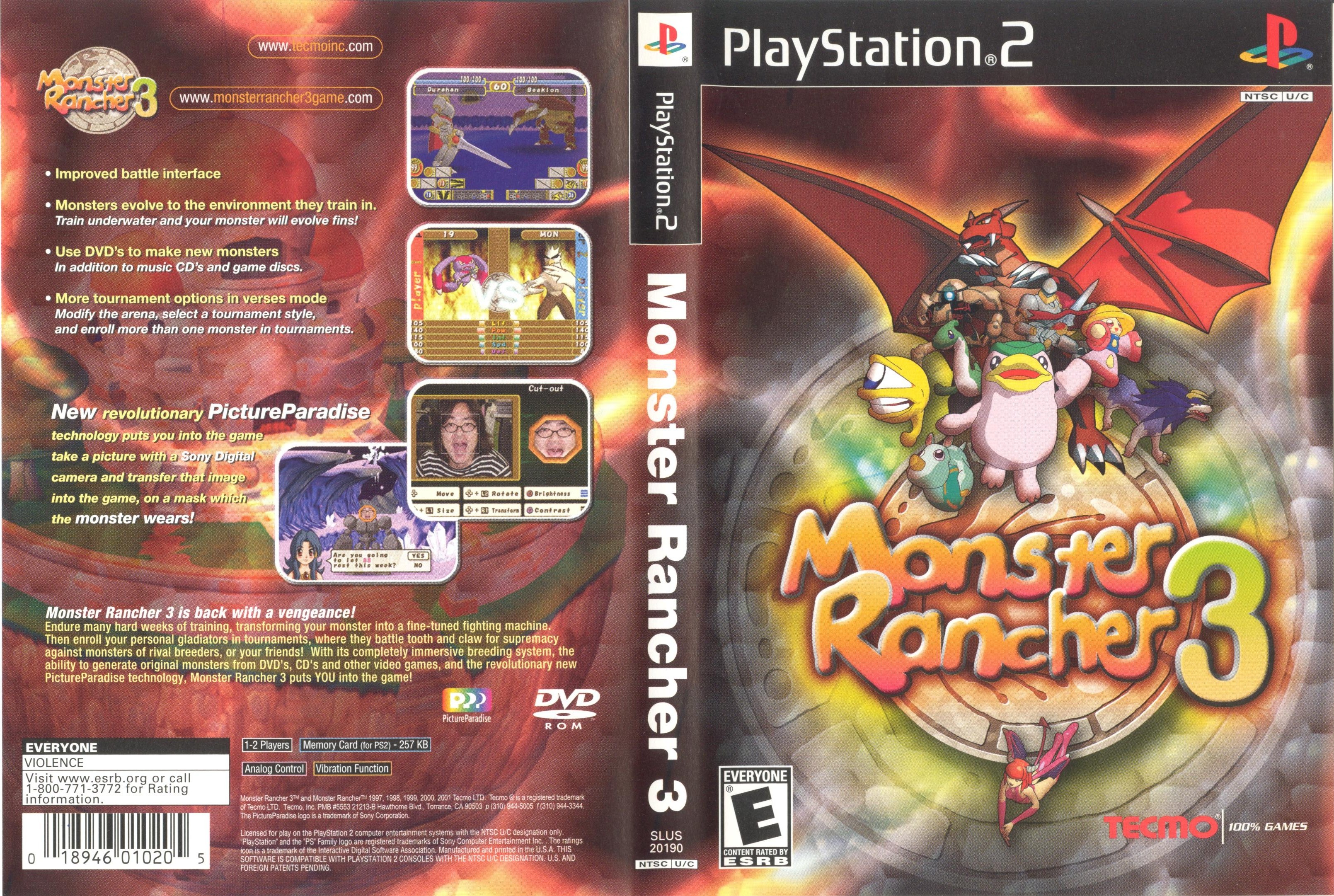 Monster Rancher 3 PSX cover