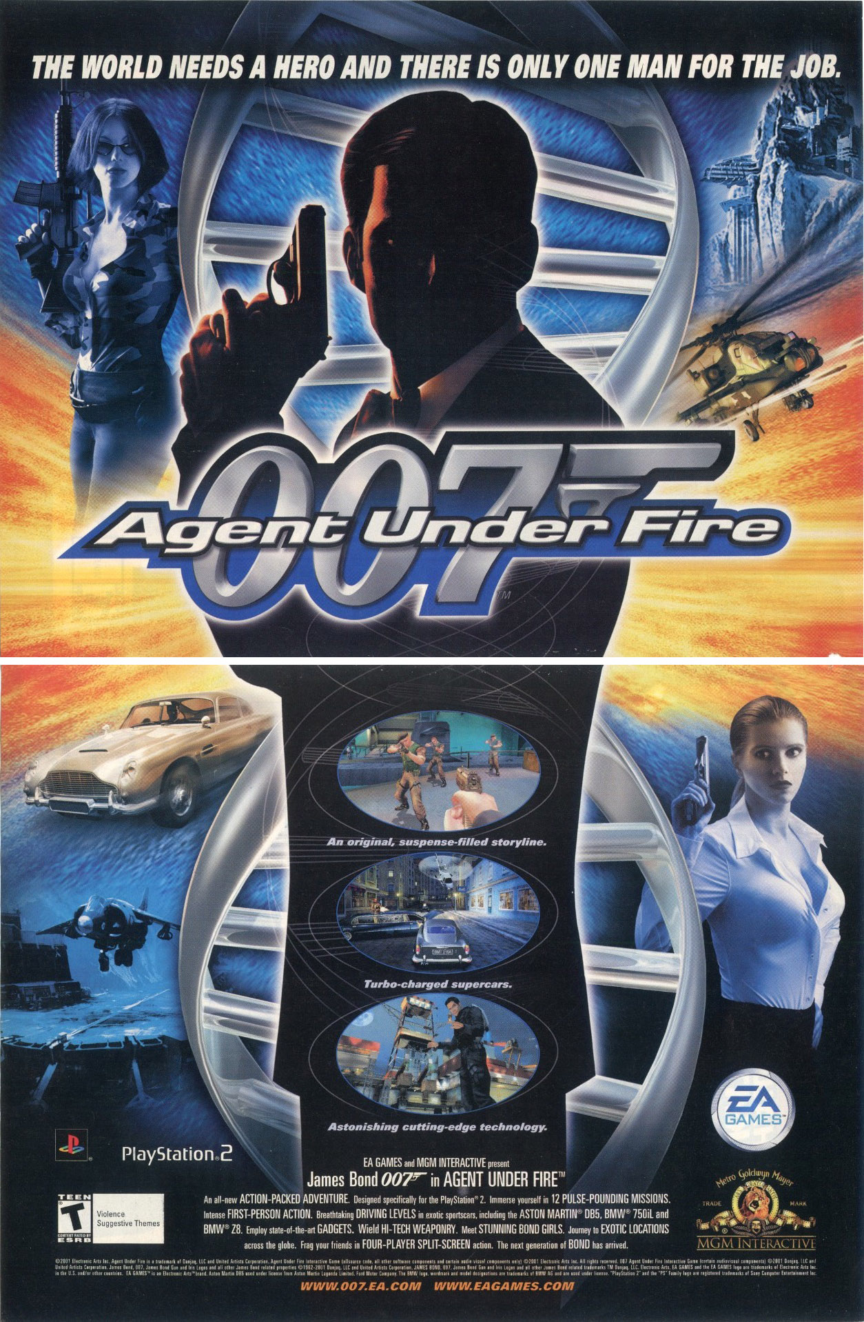 007 - Agent under fire PS2 cover