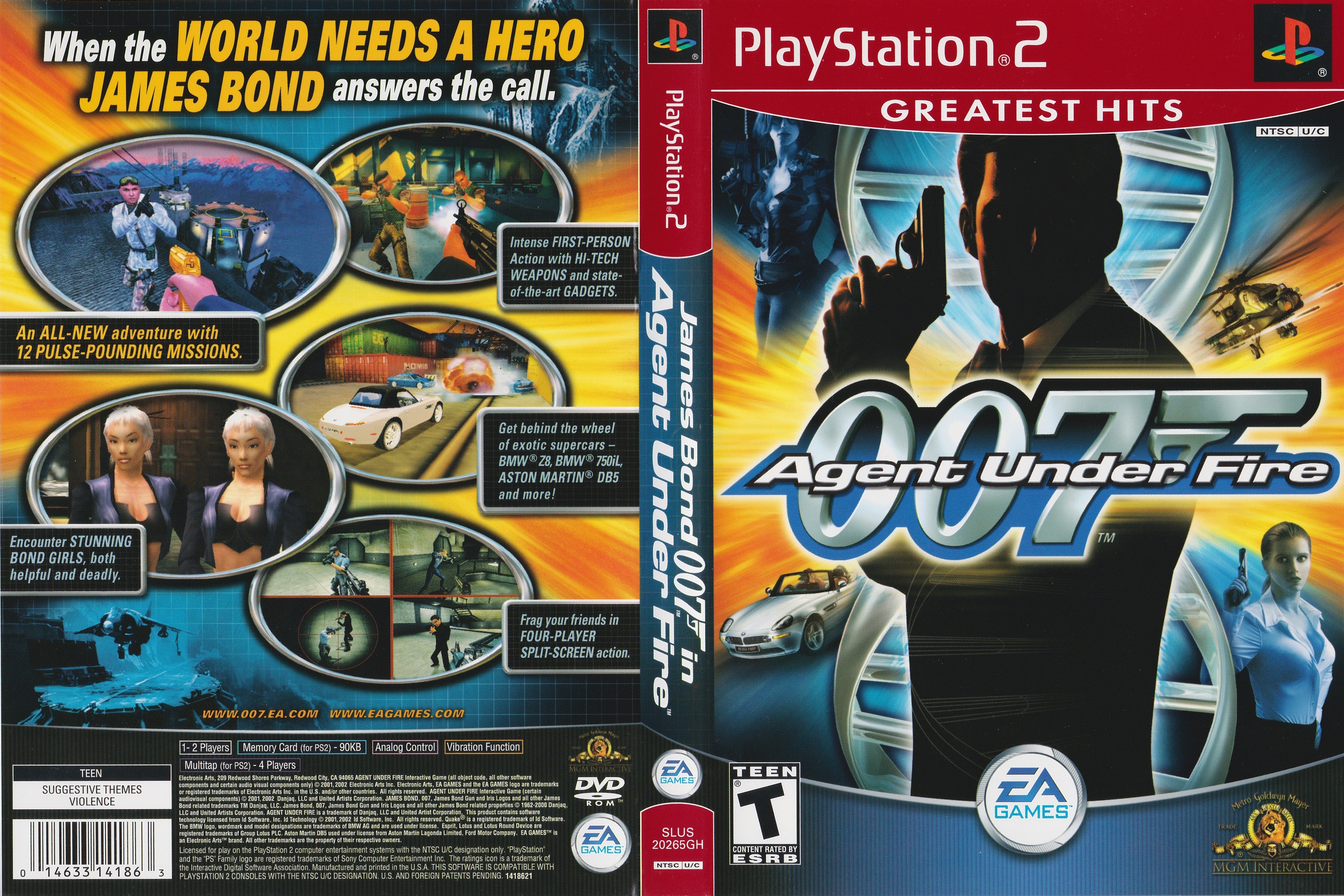 007 - Agent under fire PS2 cover