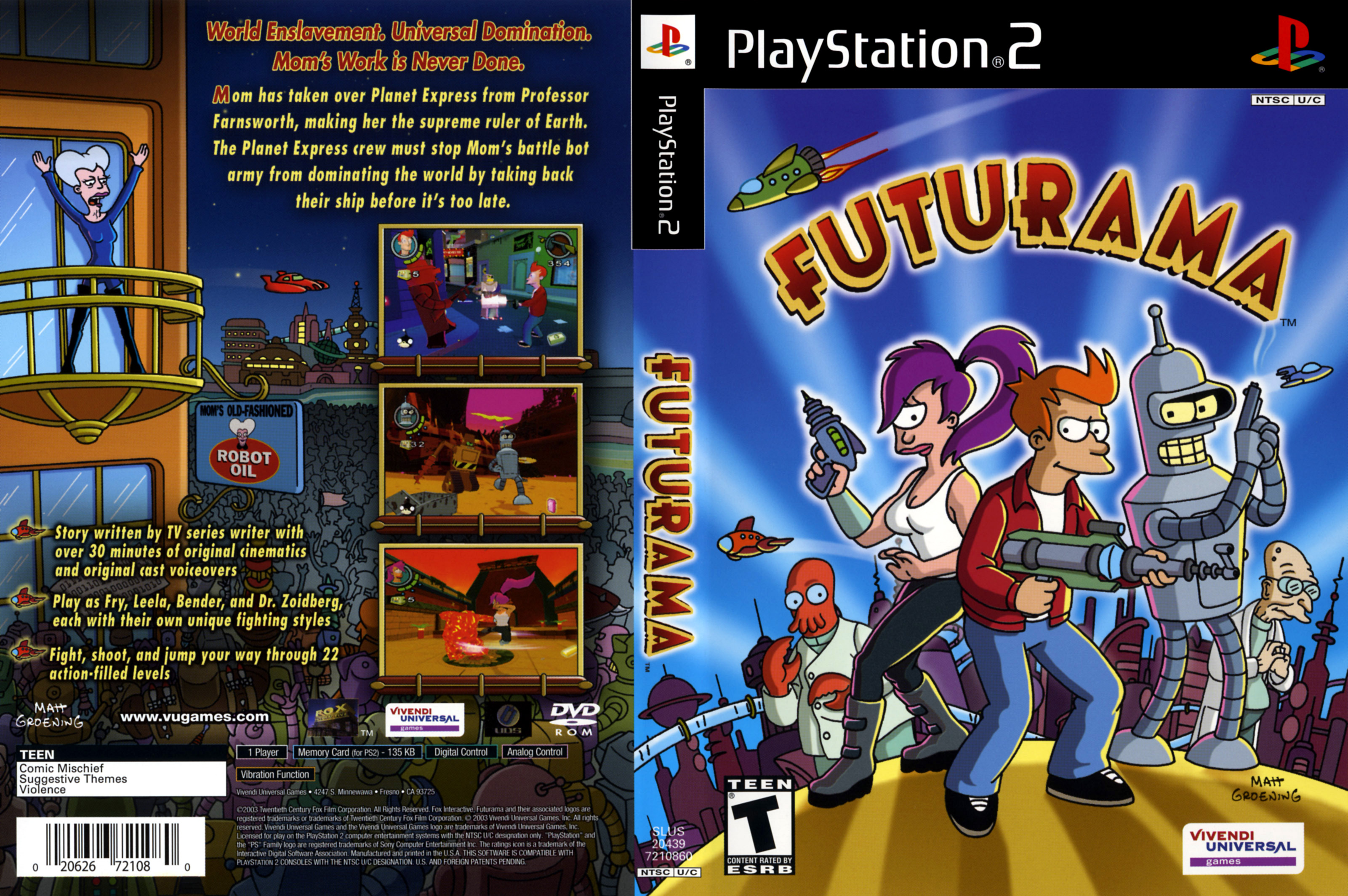 Futurama PSX cover