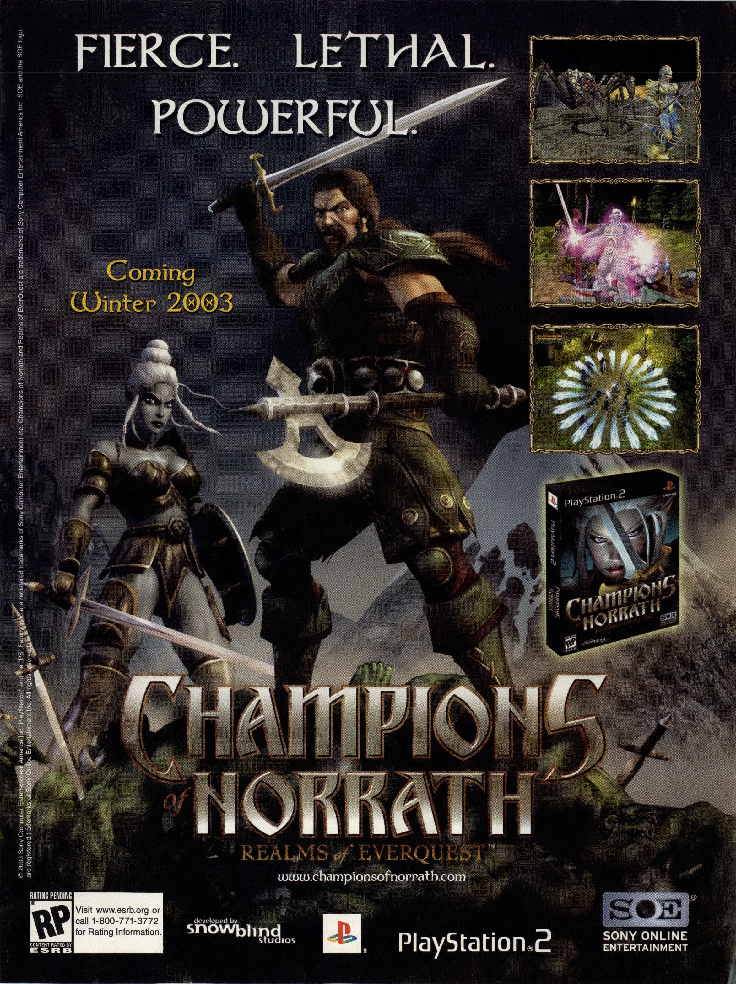 Champions of Norrath PS2 cover