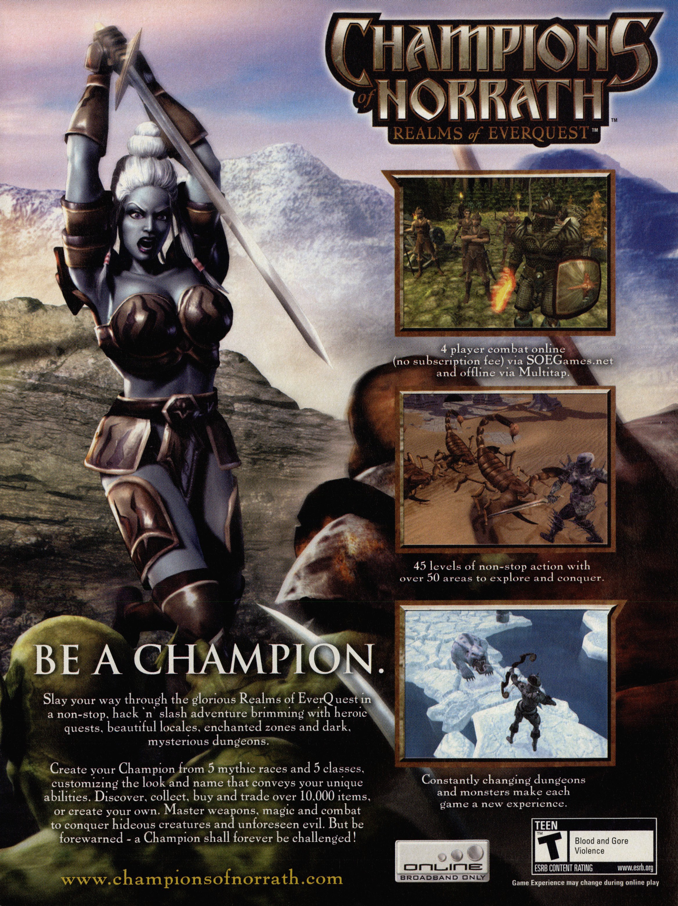 Champions of Norrath PS2 cover
