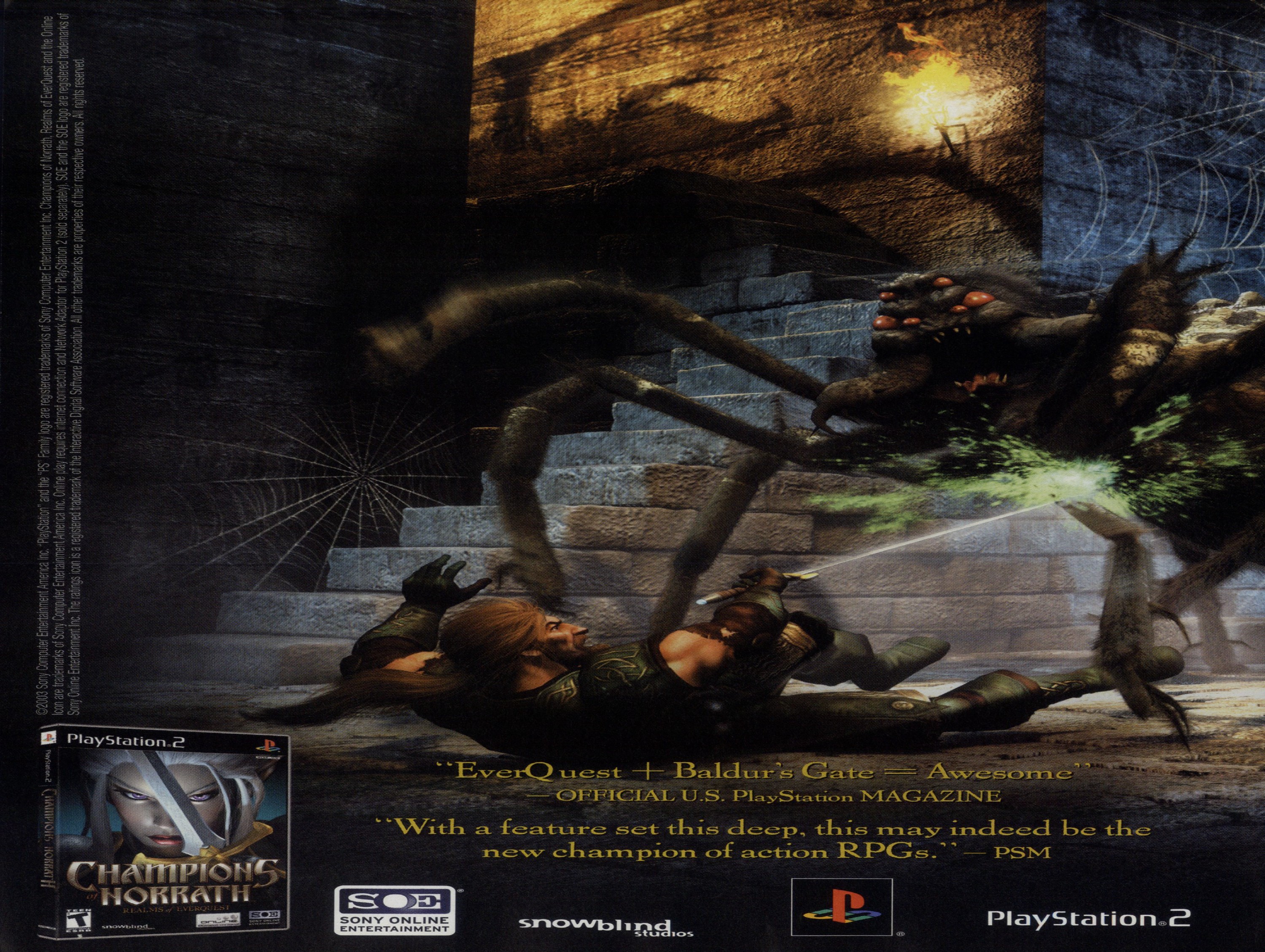 Champions of Norrath PS2 cover