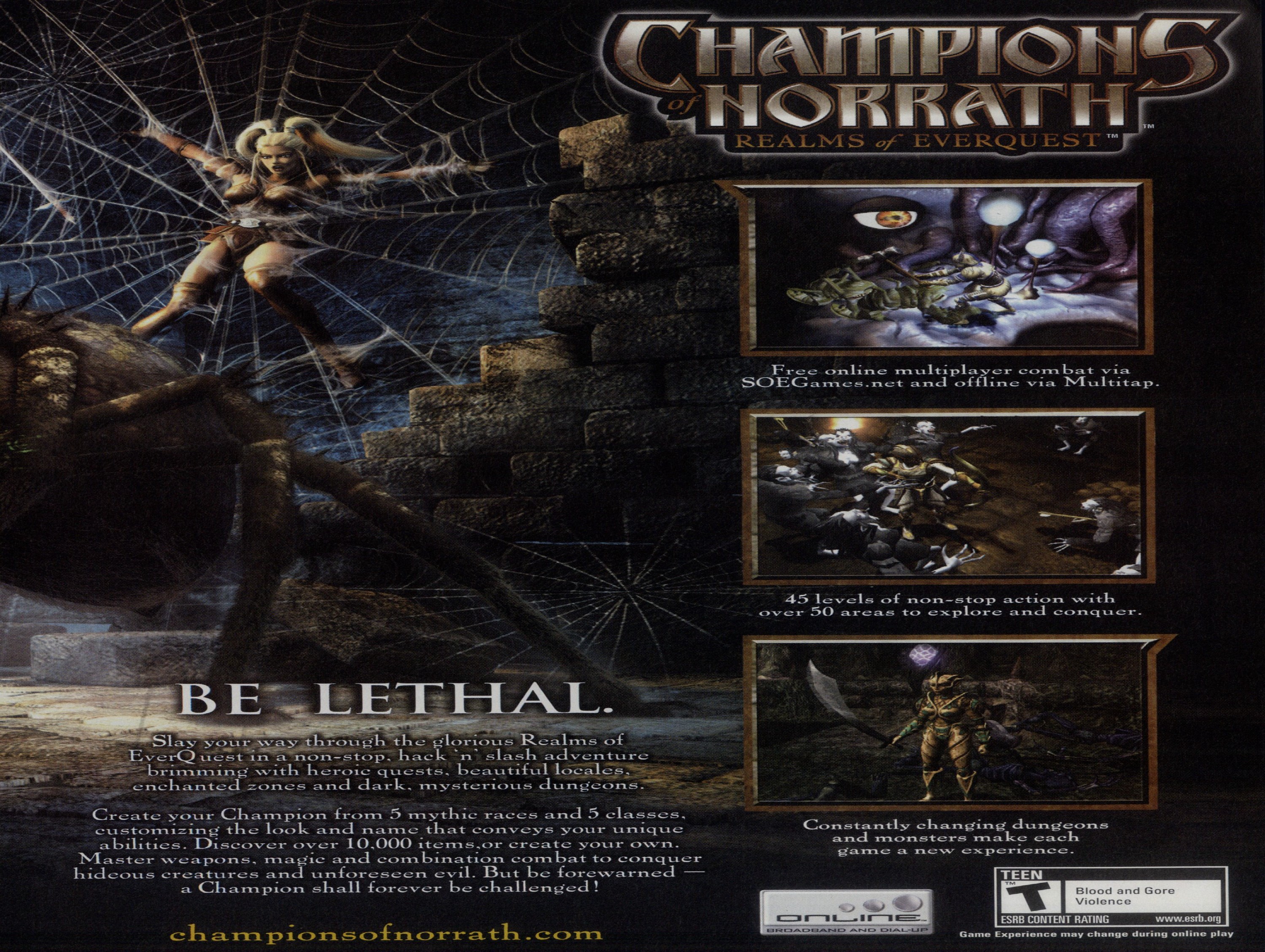 Champions of Norrath PS2 cover