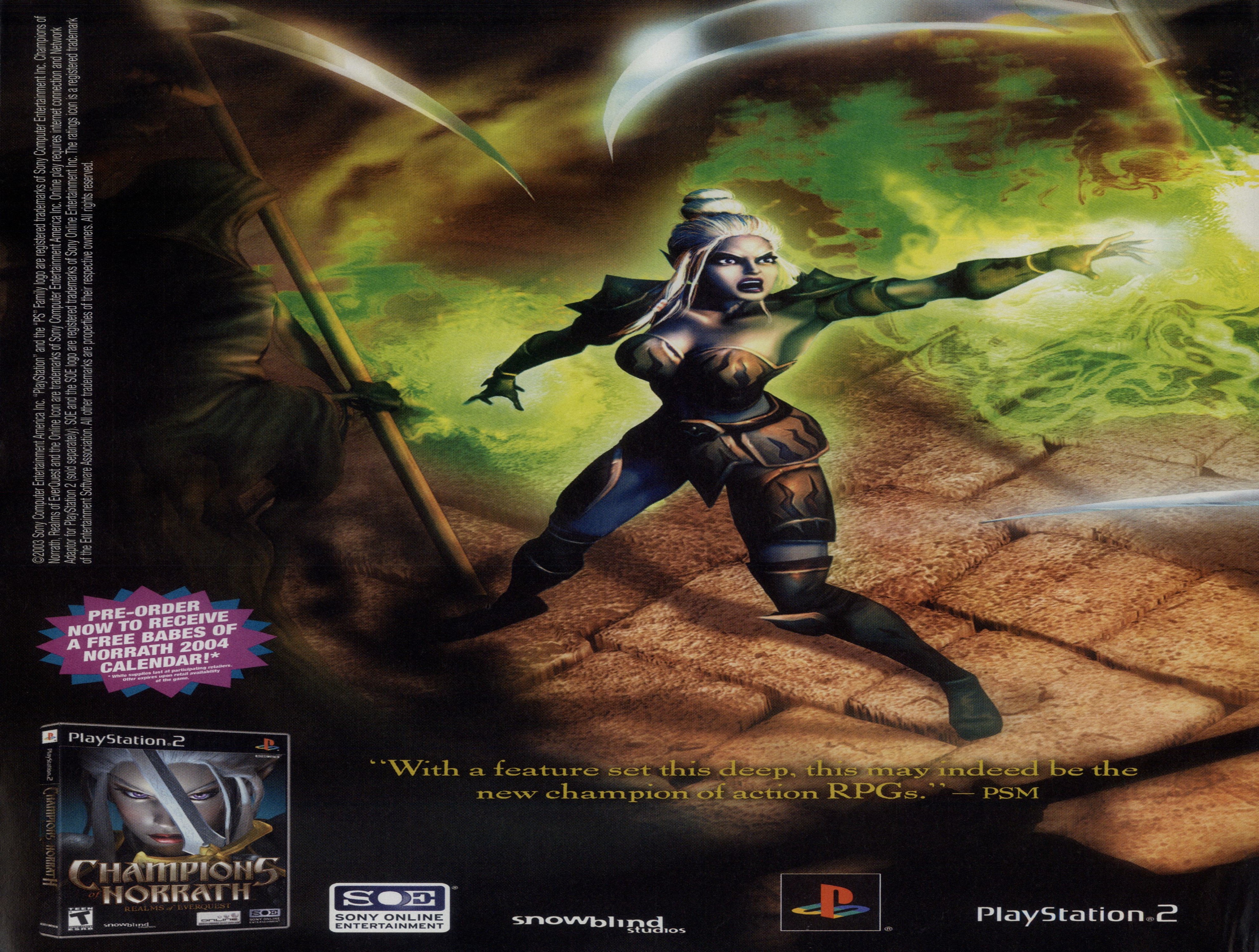 Champions of Norrath PS2 cover