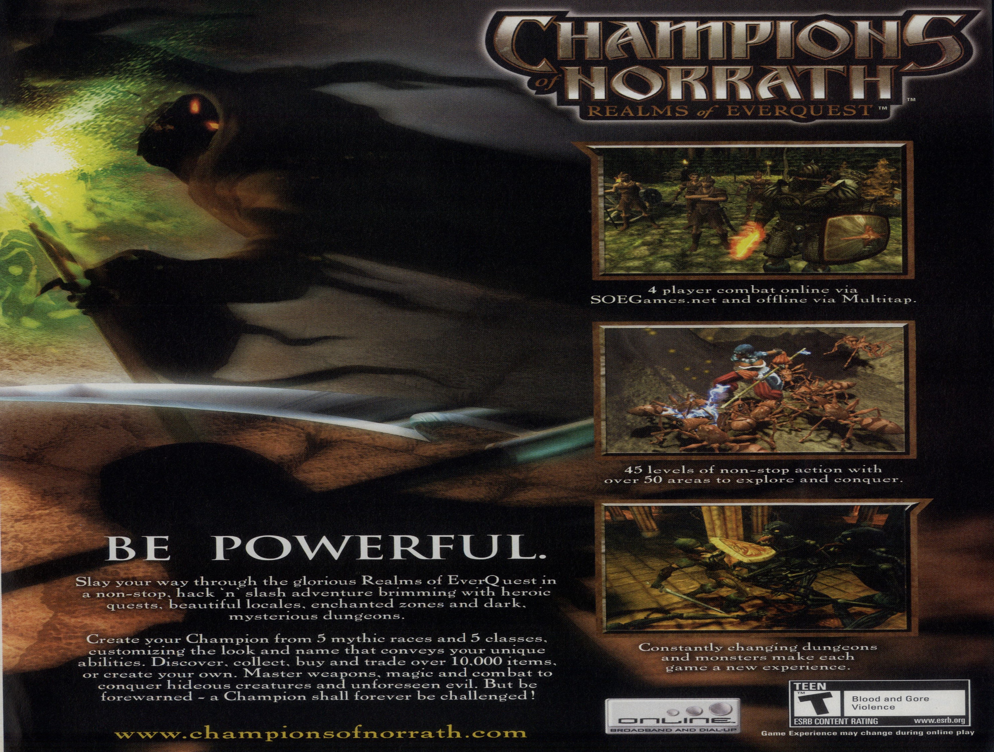 Champions of Norrath PS2 cover