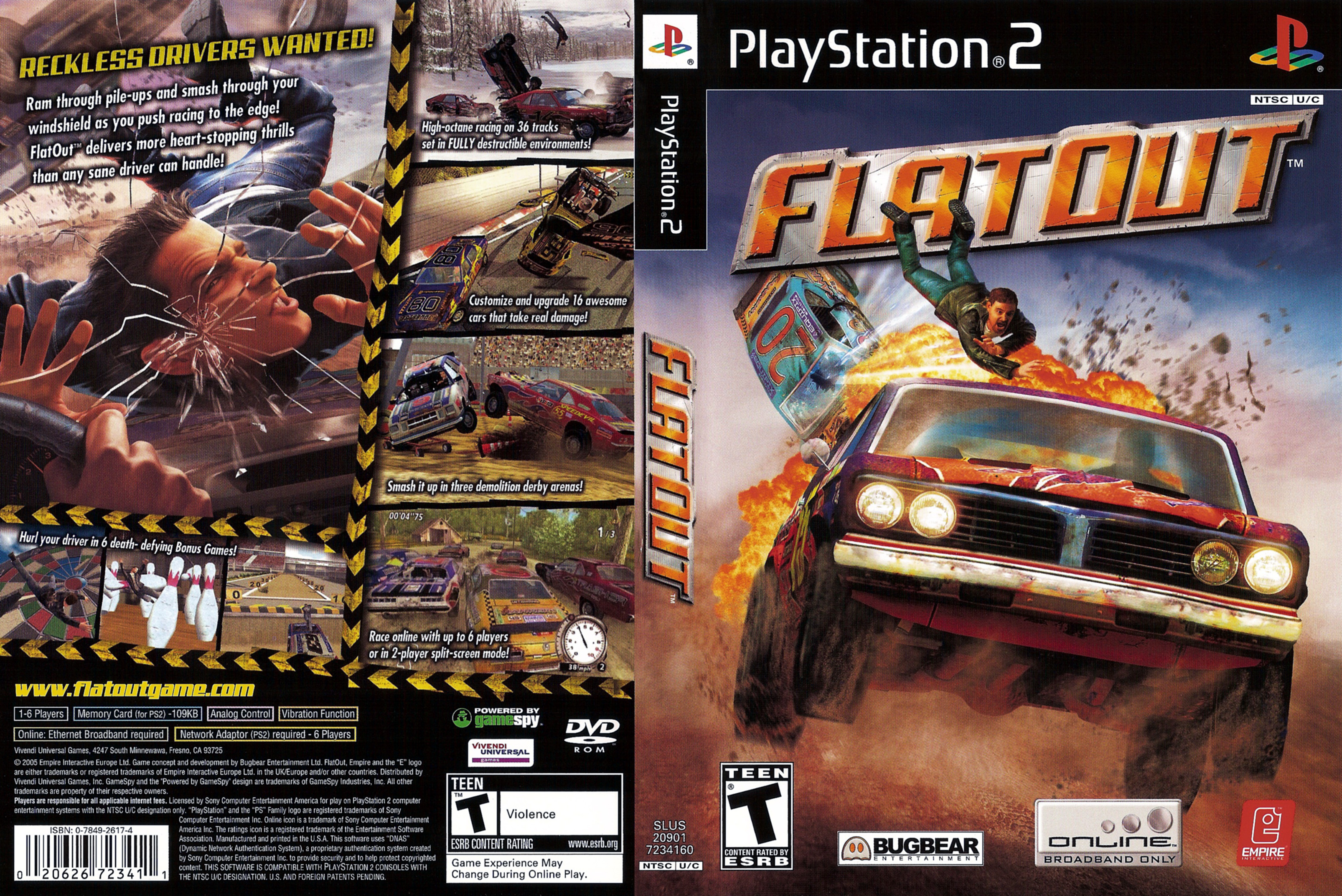 Flatout PSX cover