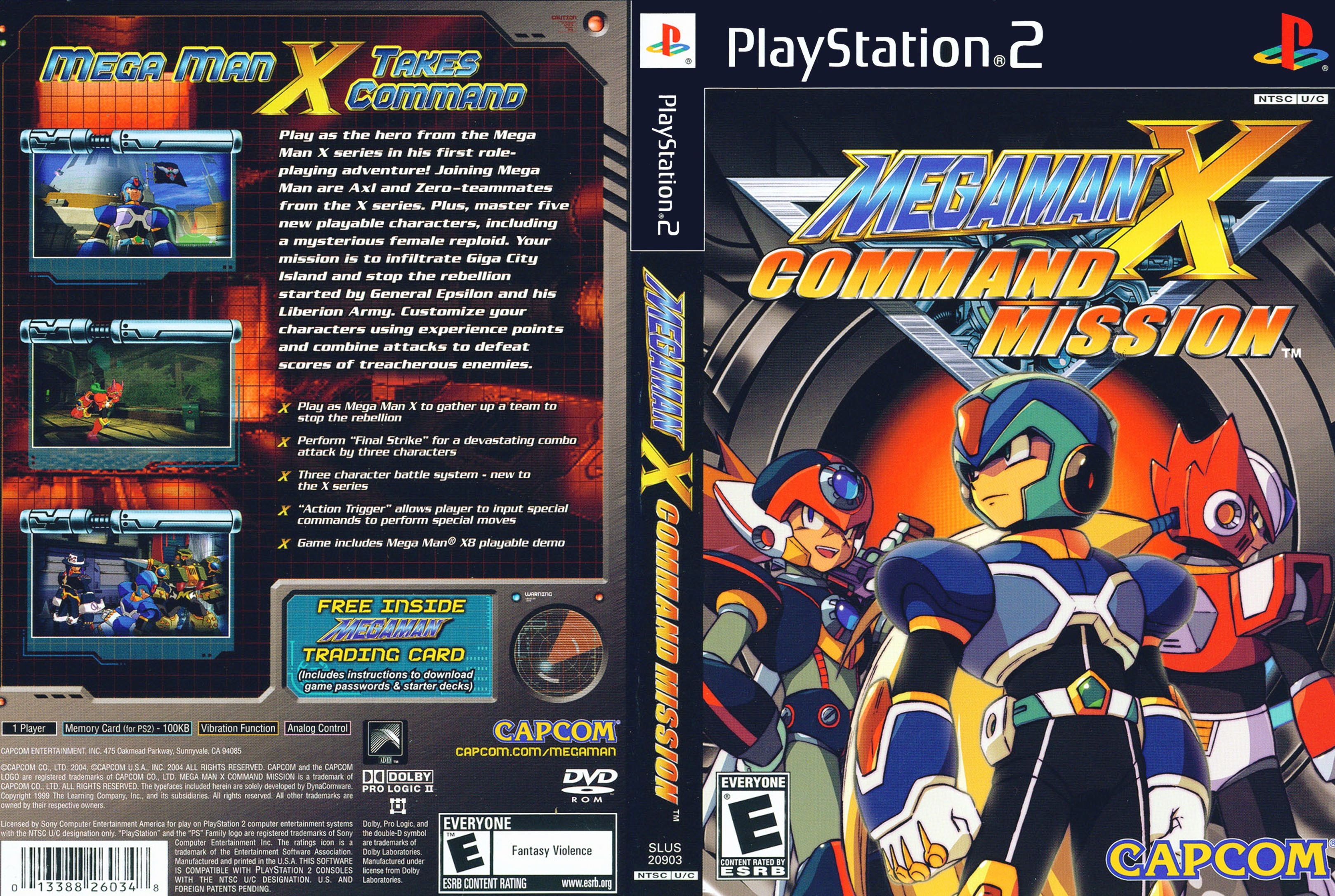Megaman X Command Mission PS2 cover