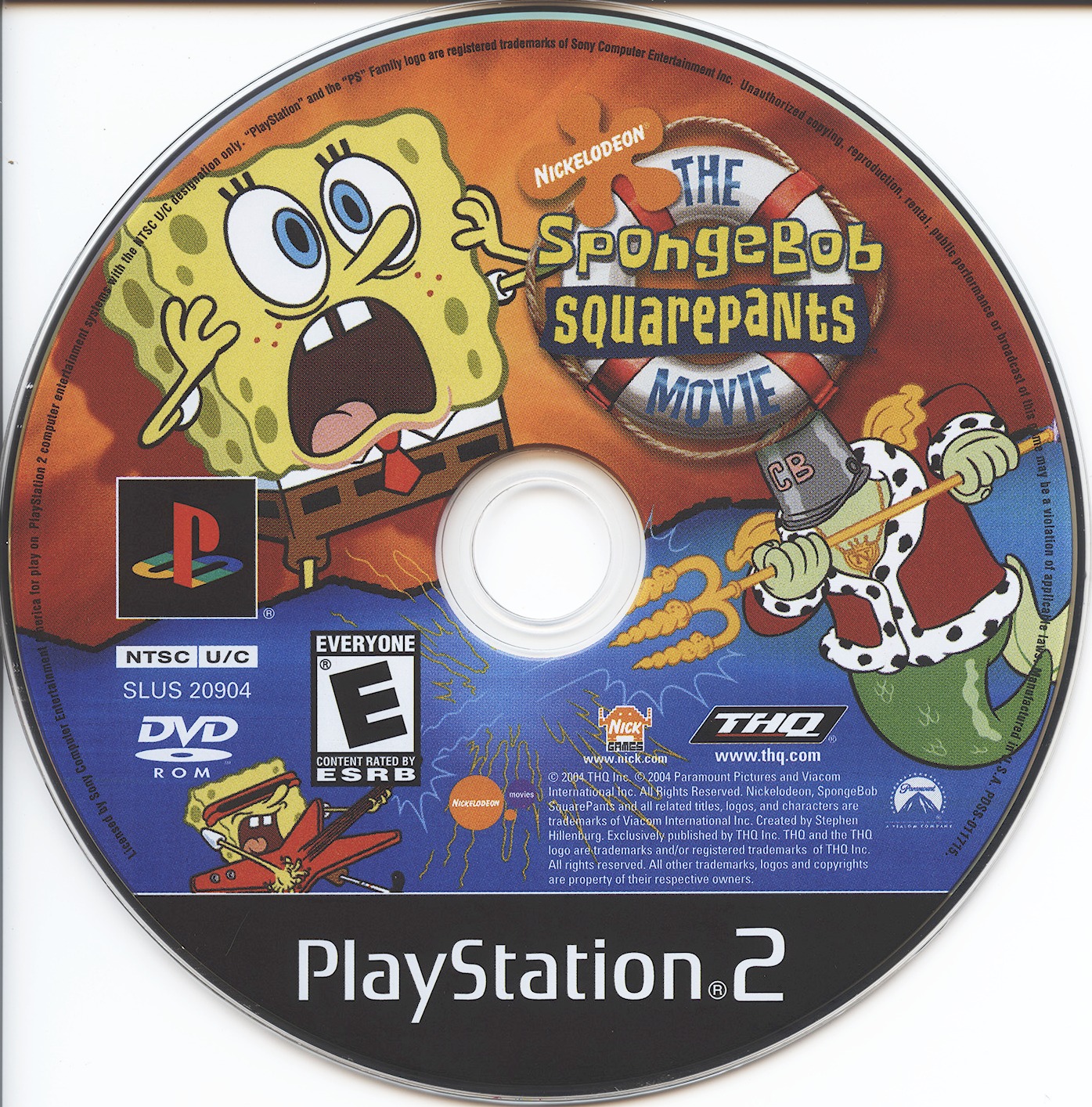 SpongeBob SquarePants - The Movie PS2 cover