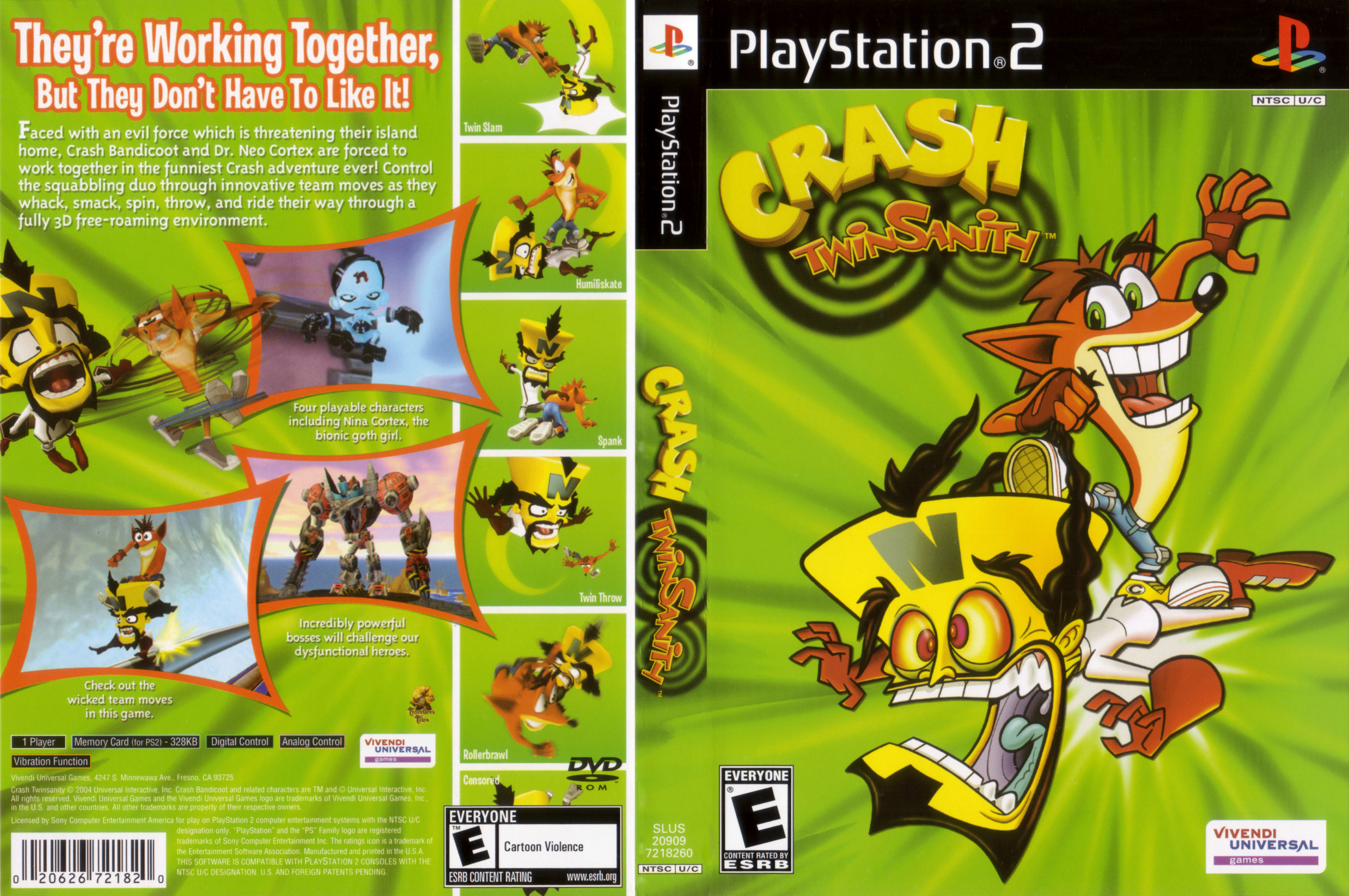 Crash Twinsanity PSX cover