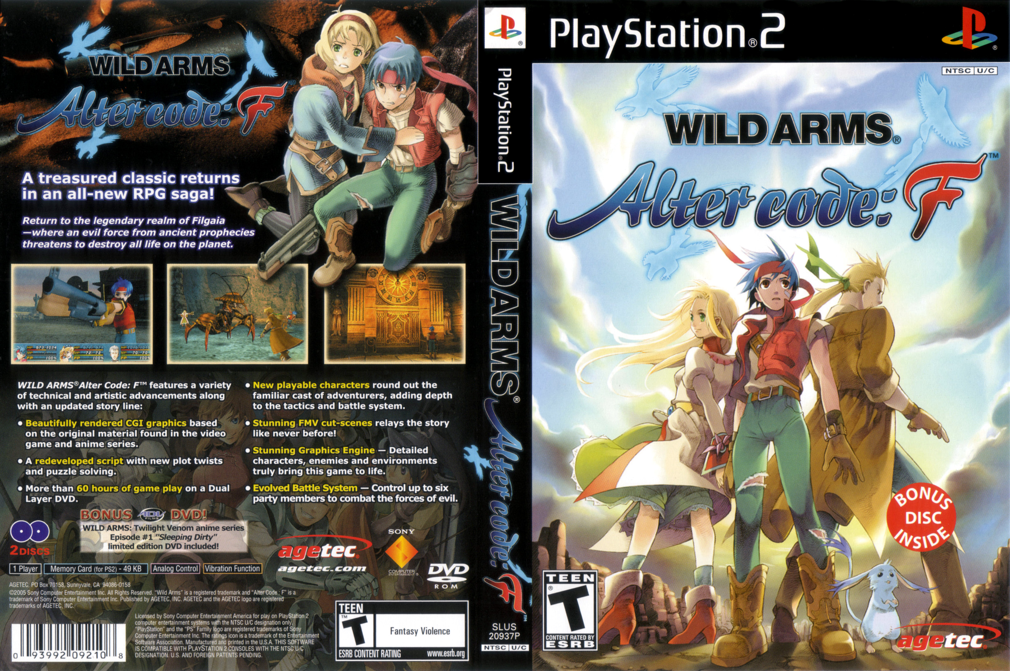 Wild Arms - Alter Code F PSX cover