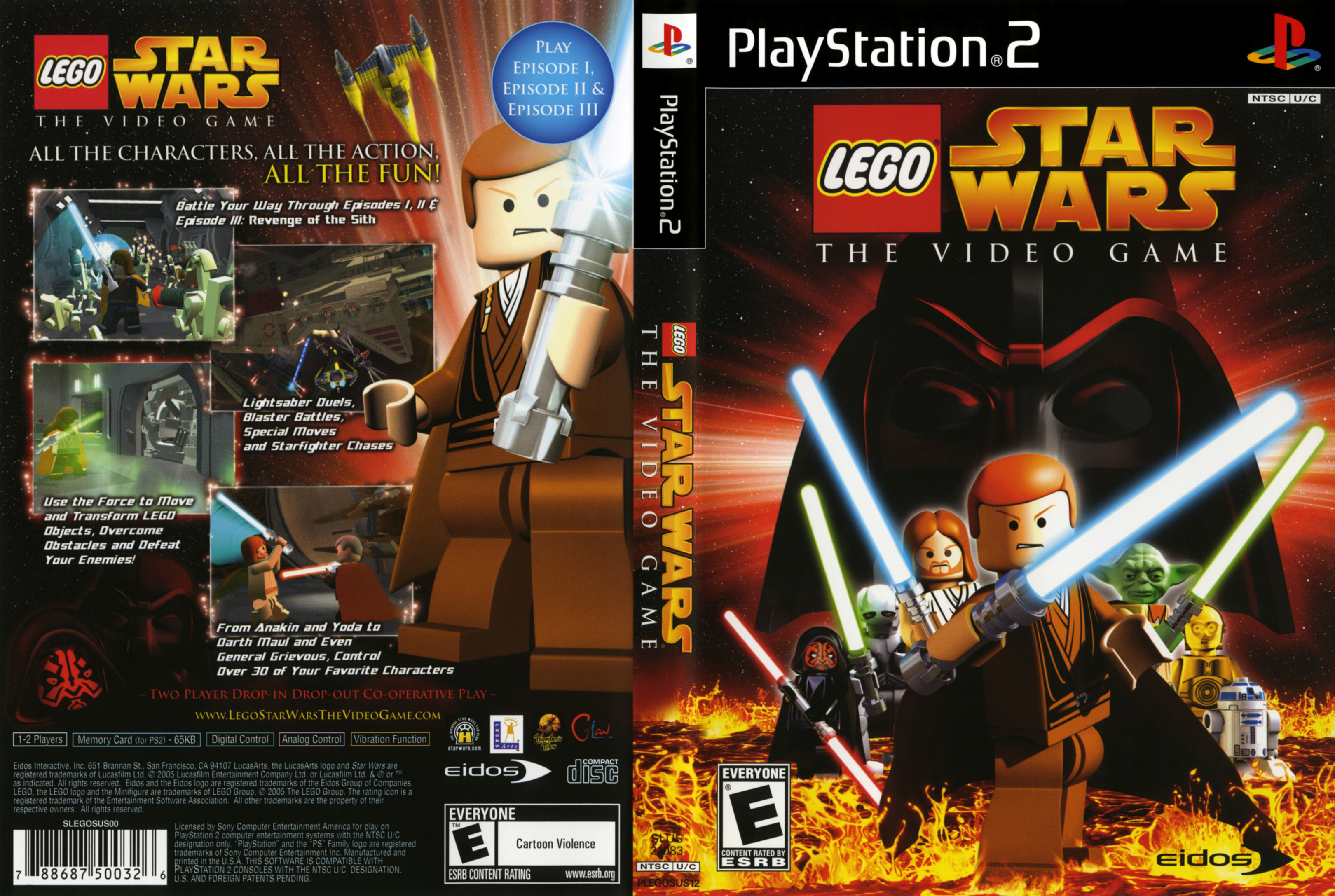 Lego Star Wars The Videogame PS2 cover