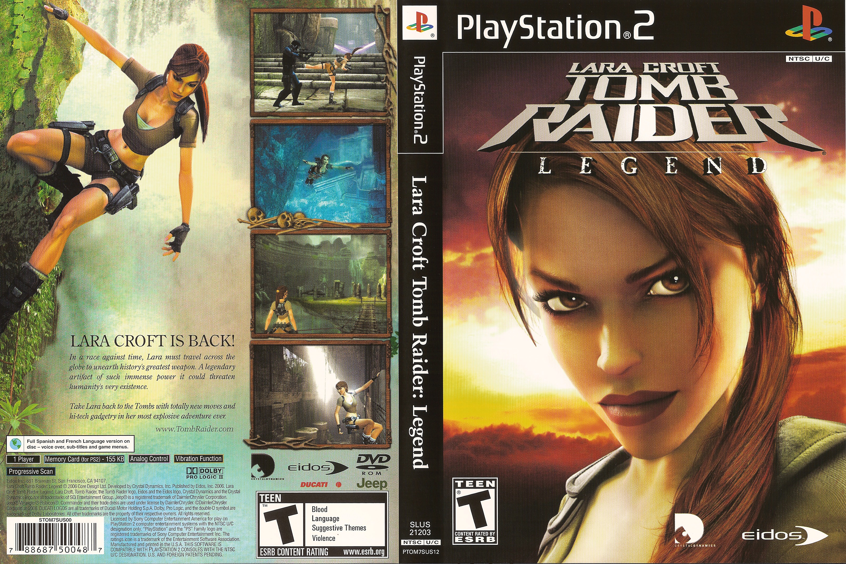 Lara Croft - Tomb Raider - Legend PSX cover