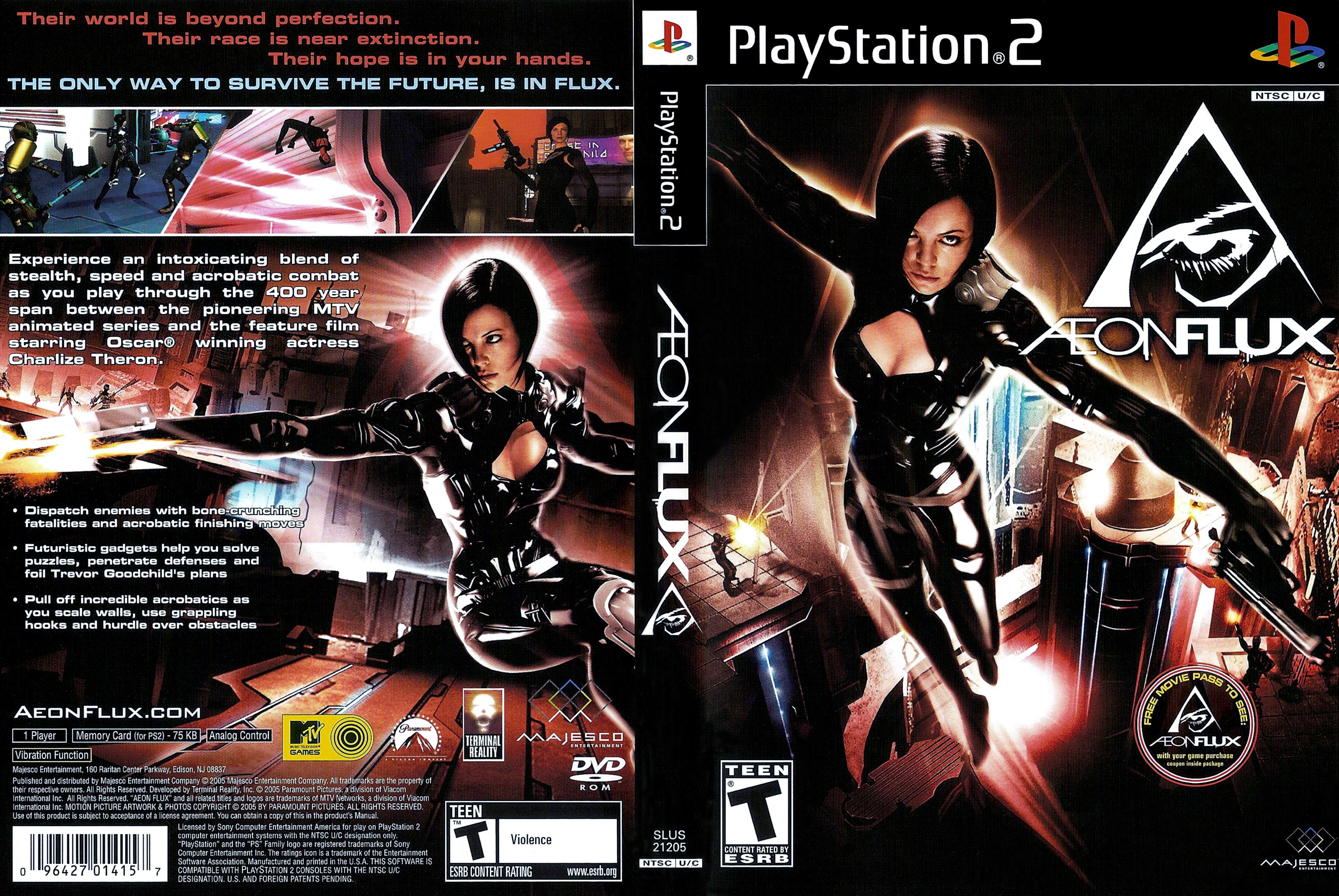 Aeon Flux PS2 cover