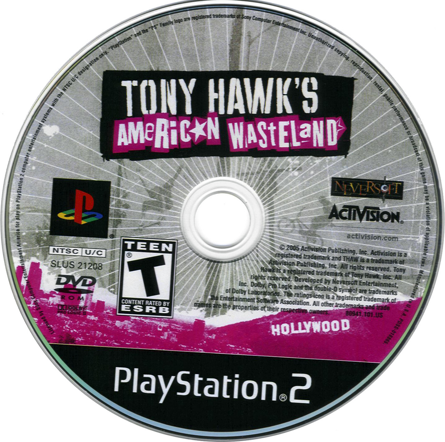 Tony Hawk's - American Wasteland PS2 cover