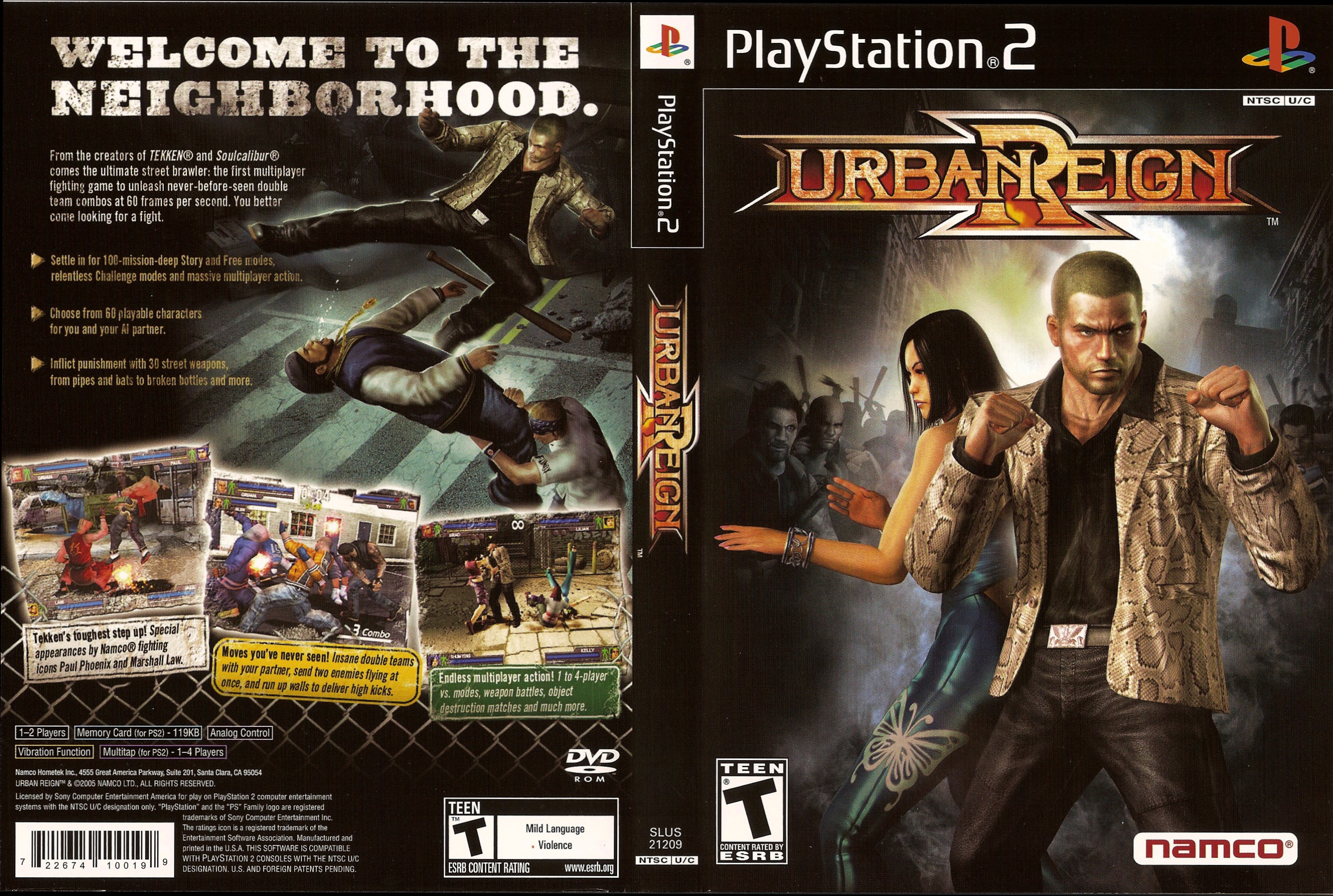 Urban Reign PS2 cover
