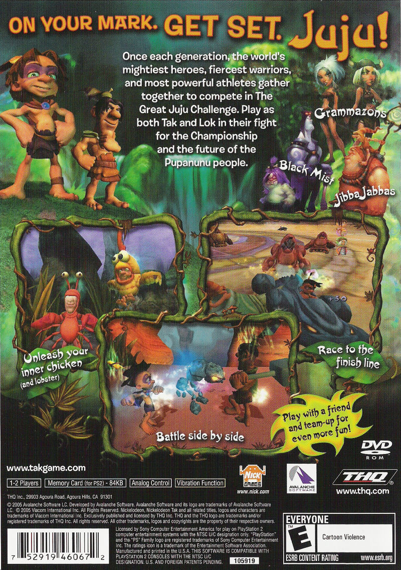 Tak - The Great Juju Challenge PS2 cover