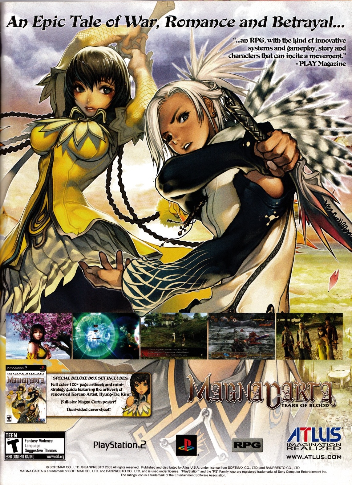 Magna Carta - Tears of Blood PS2 cover