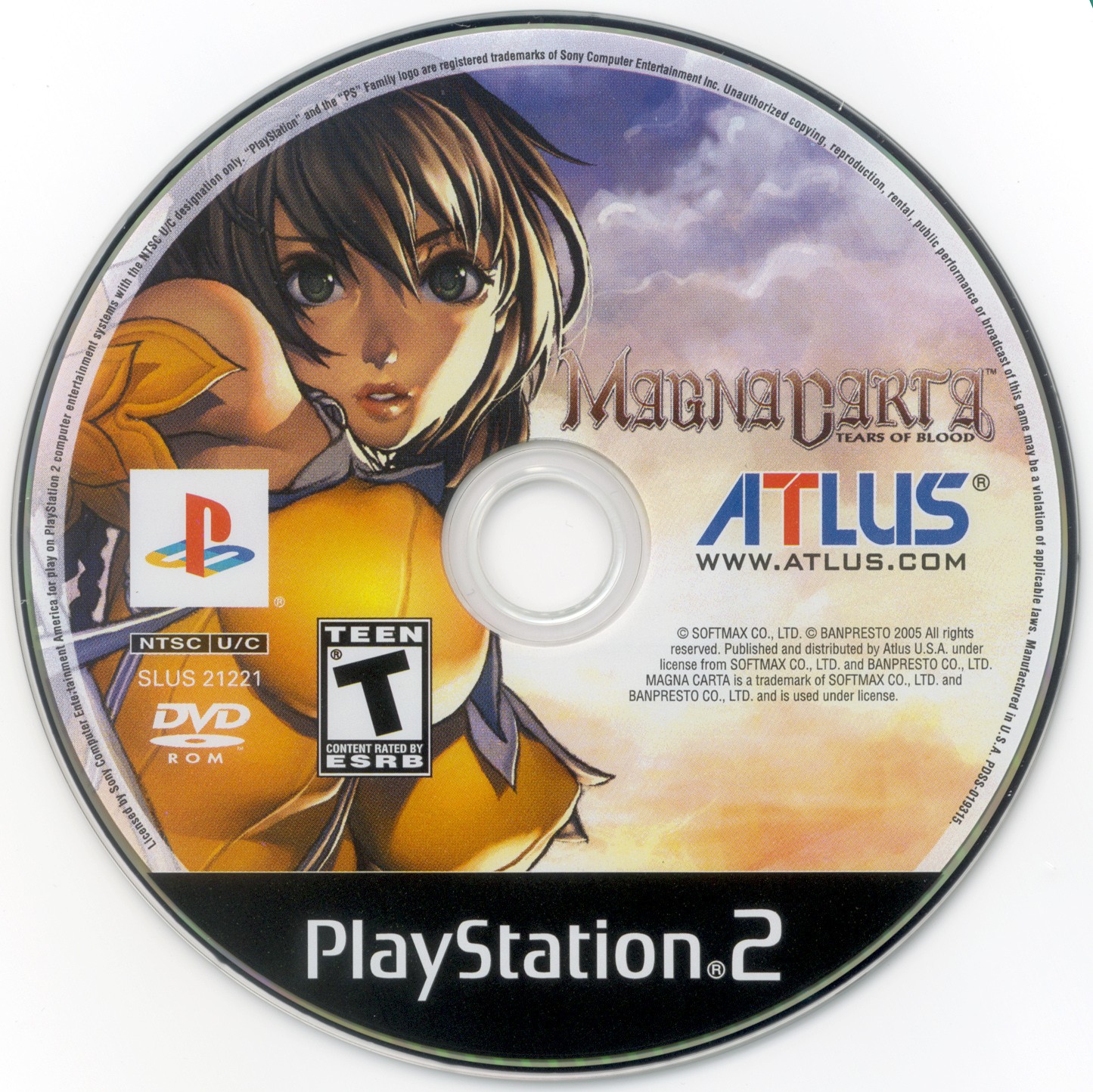 Magna Carta - Tears of Blood PS2 cover