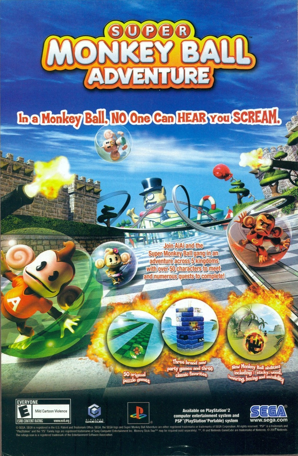 Super Monkey Ball Adventure PS2 cover