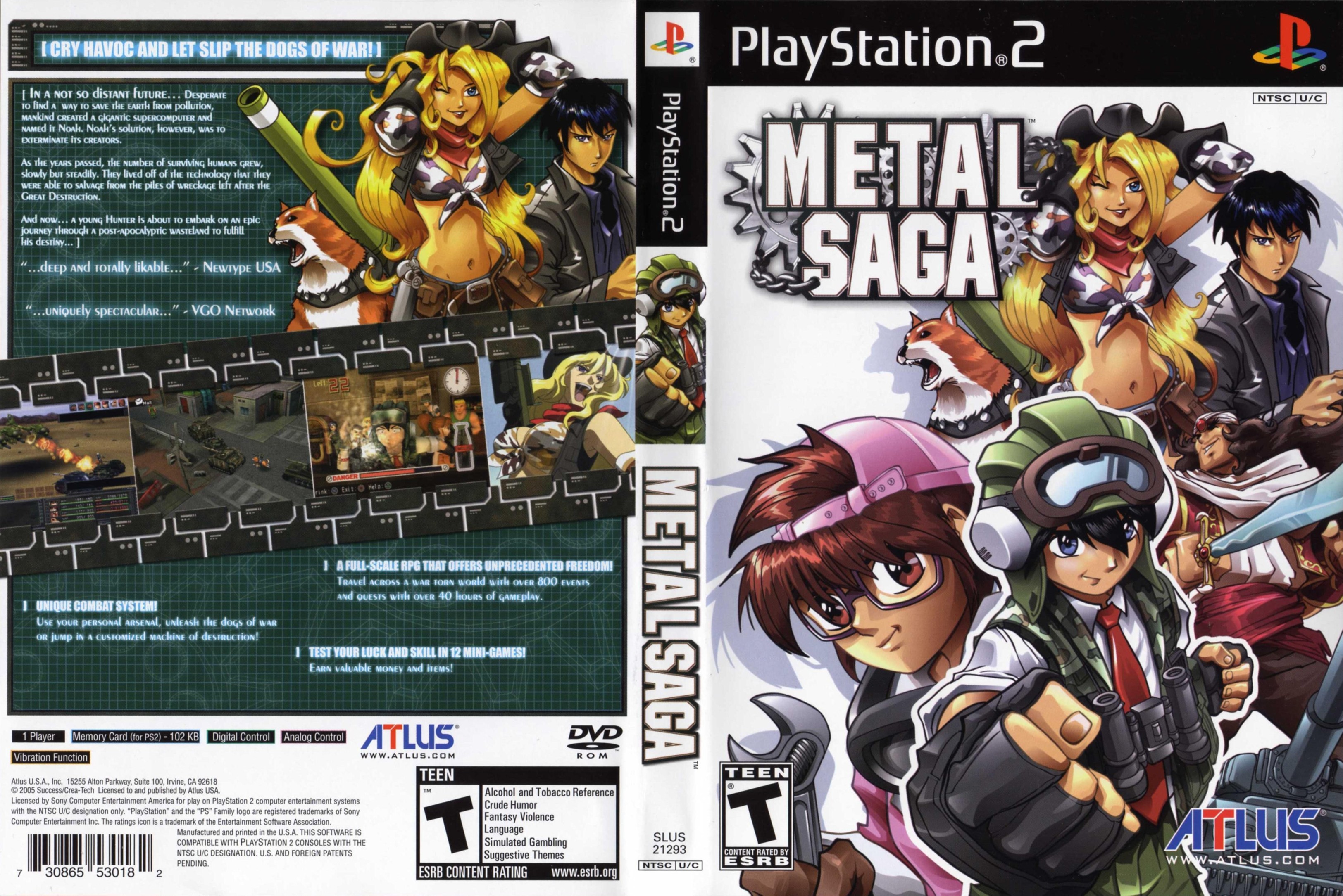 Metal Saga PS2 cover