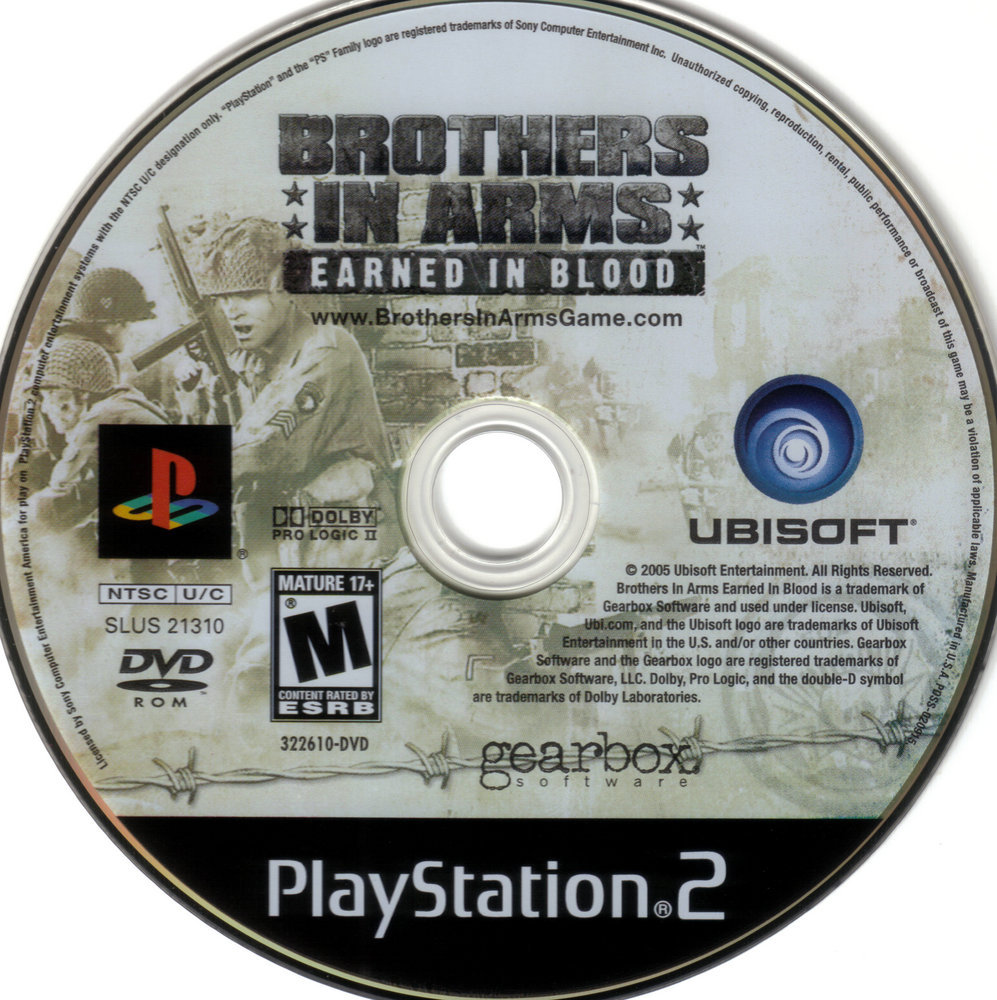 Brothers in Arms - Earned in Blood PS2 cover
