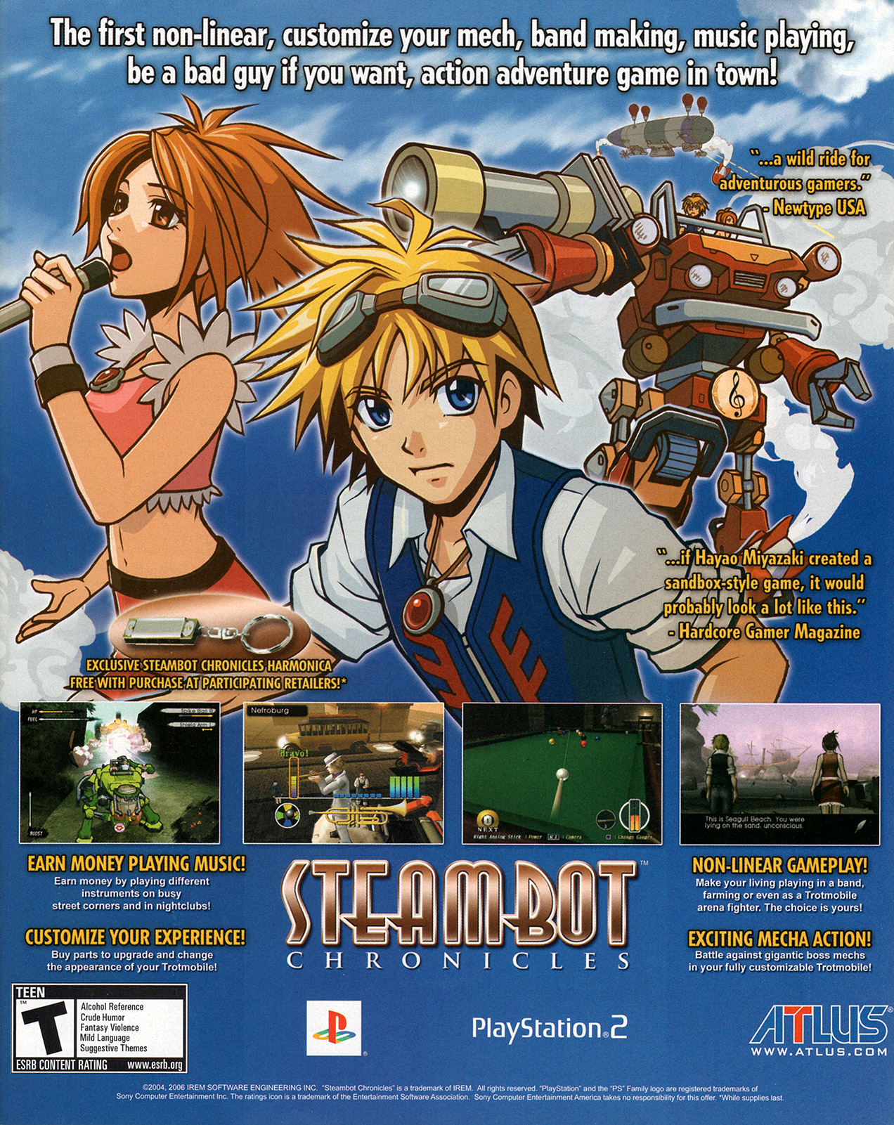 Steambot Chronicles PS2 cover