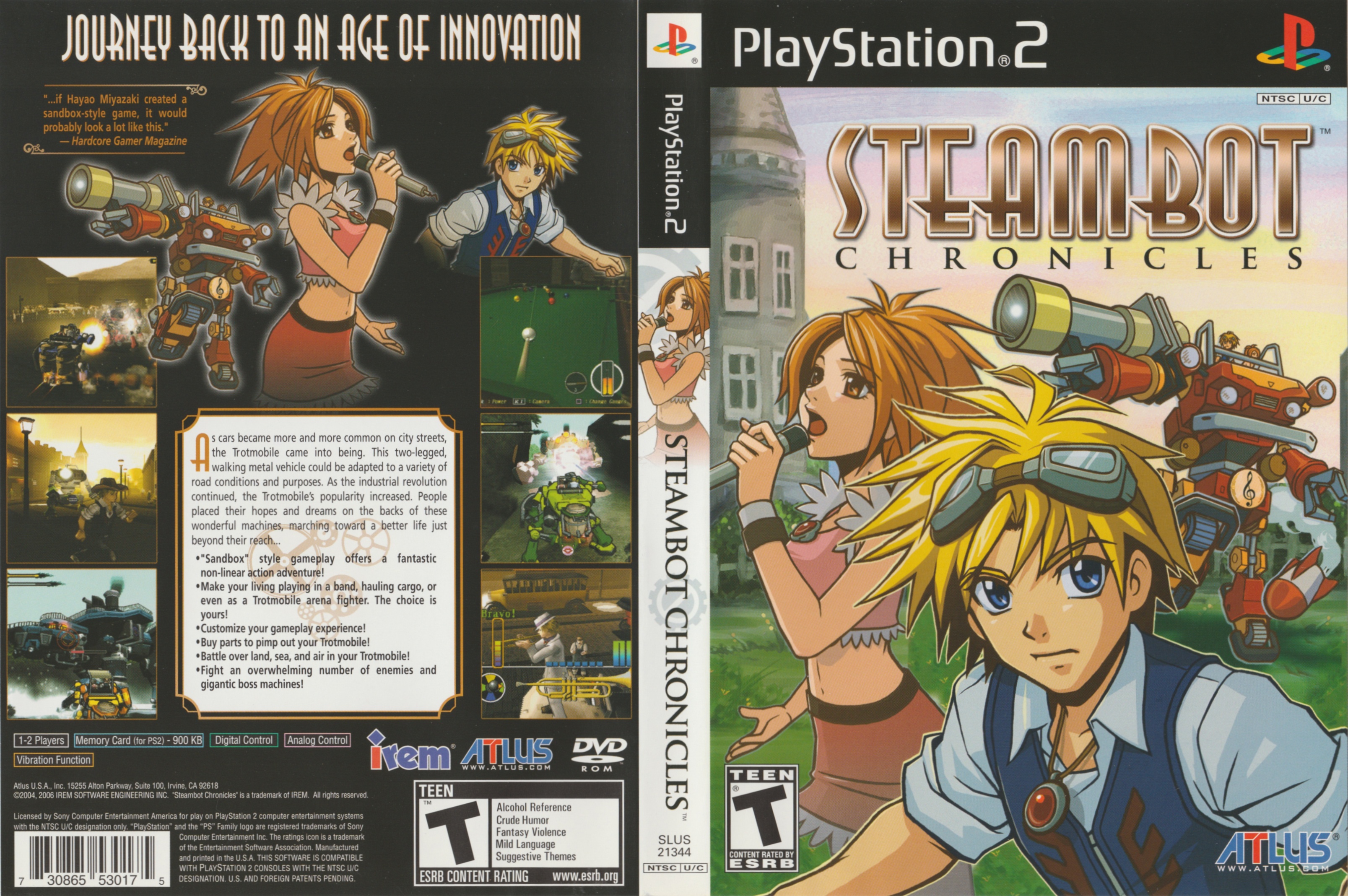 Steambot Chronicles PS2 cover