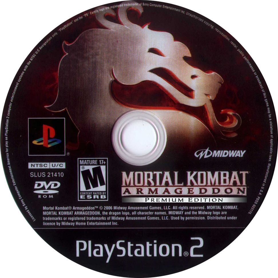 Mortal Kombat - Armageddon PS2 cover