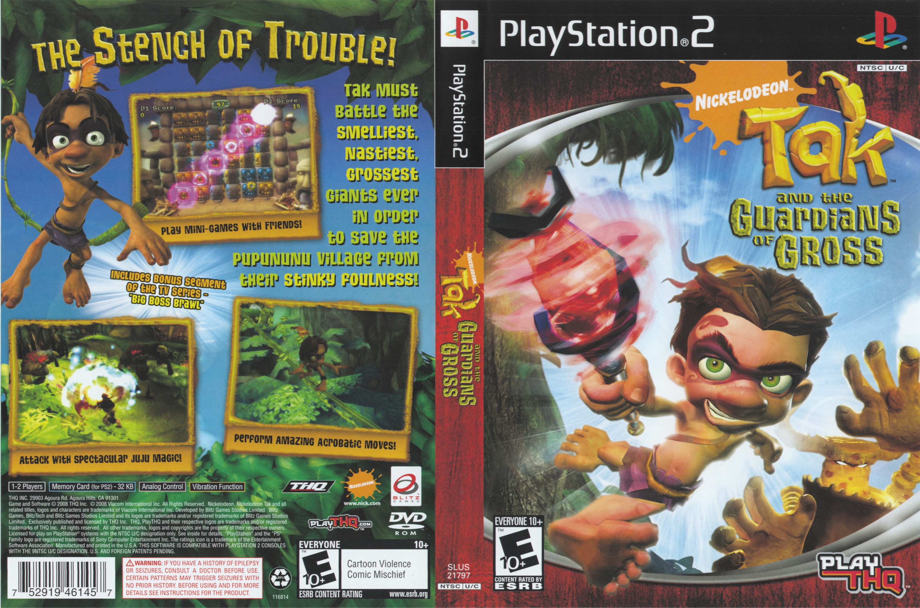 Tak and the Guardians of Gross PS2 cover